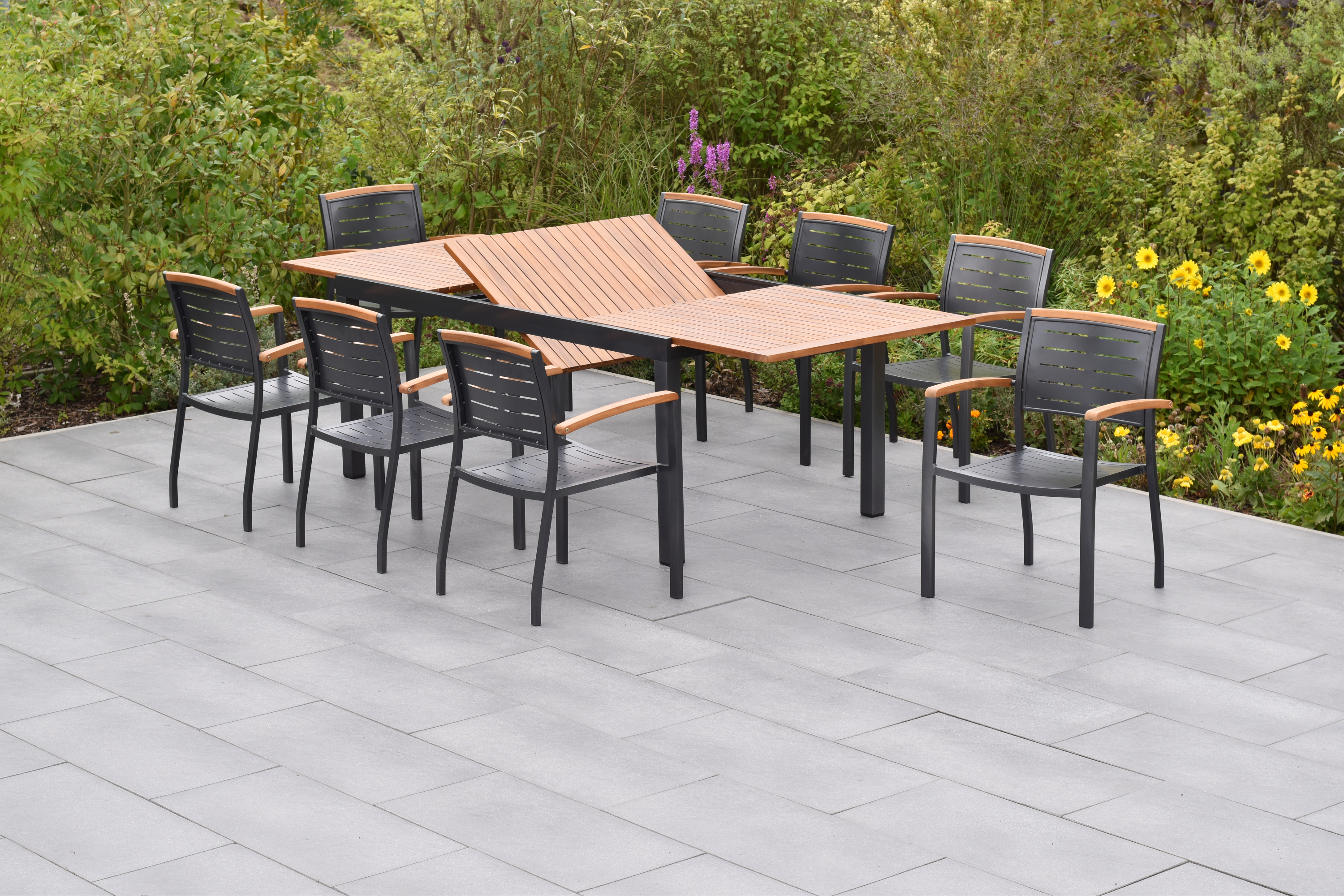50816-217-2 Tinos Set, 9tlg., Ausziehtisch 180/250 x 100 cm