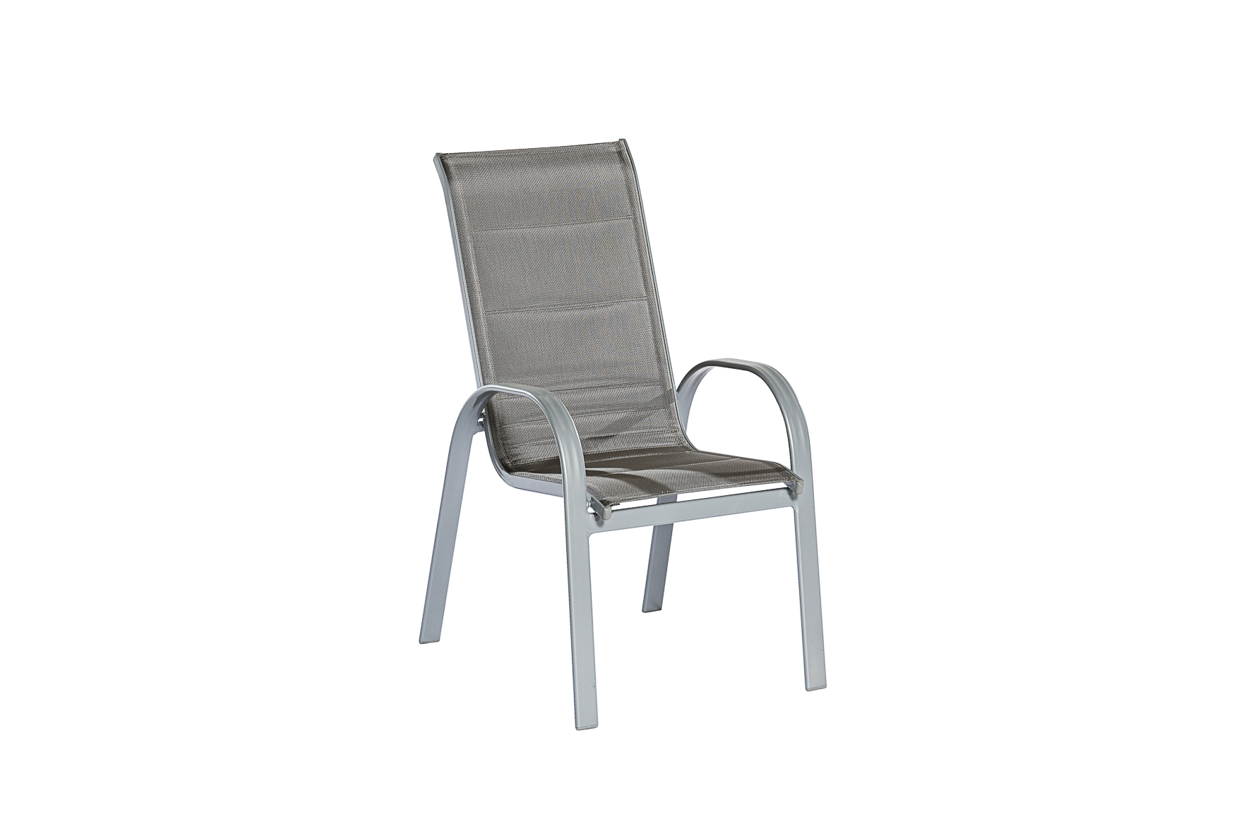 50875-330-3 Amalfi di lusso Set, 5tlg., 4 Stapelsessel, Ausziehtisch 160/220 x 90 cm, diamantbraun