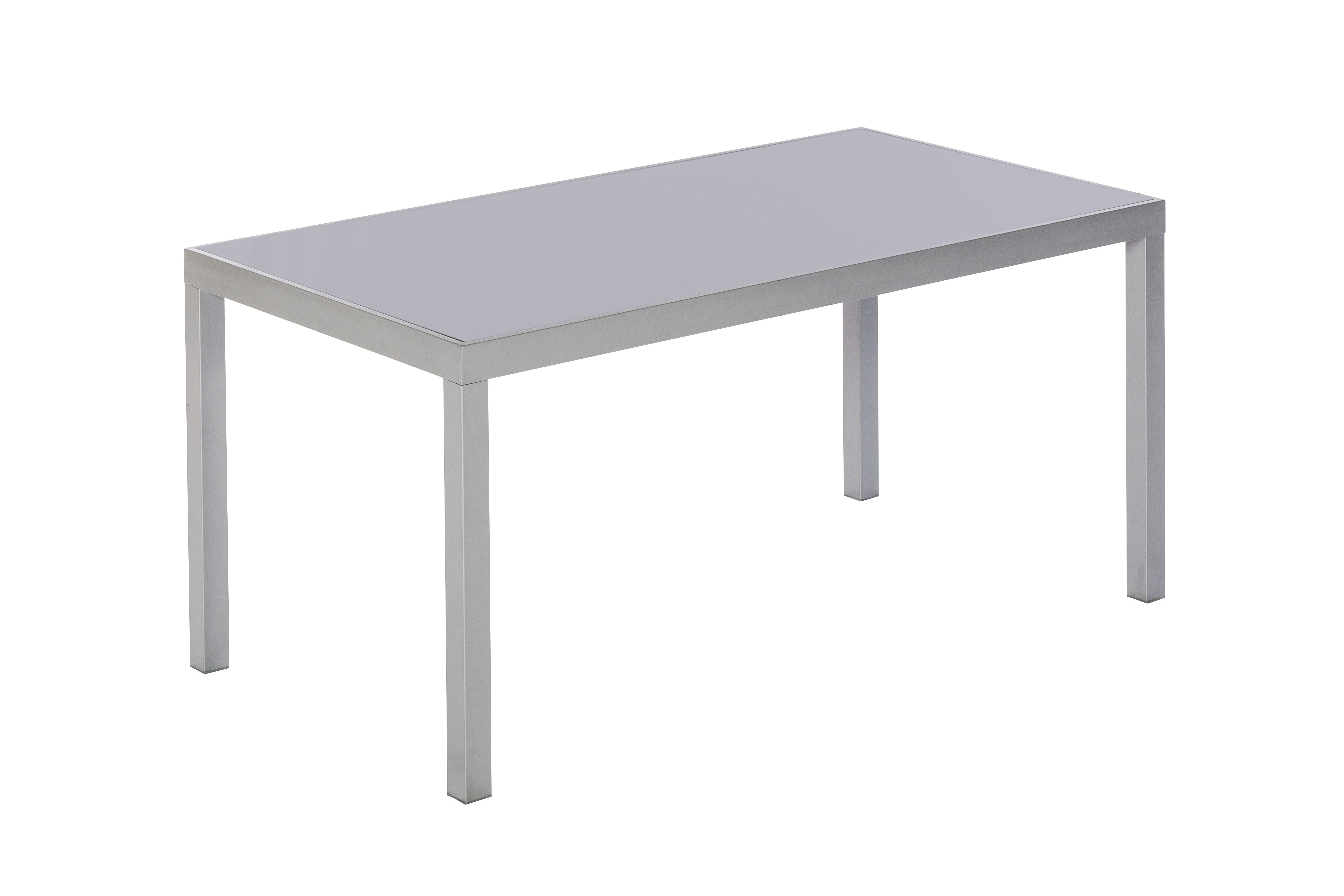 Amaro Set. 7 tlg., 6 Stapelsessel, Tisch 150 x 90 cm, anthrazit