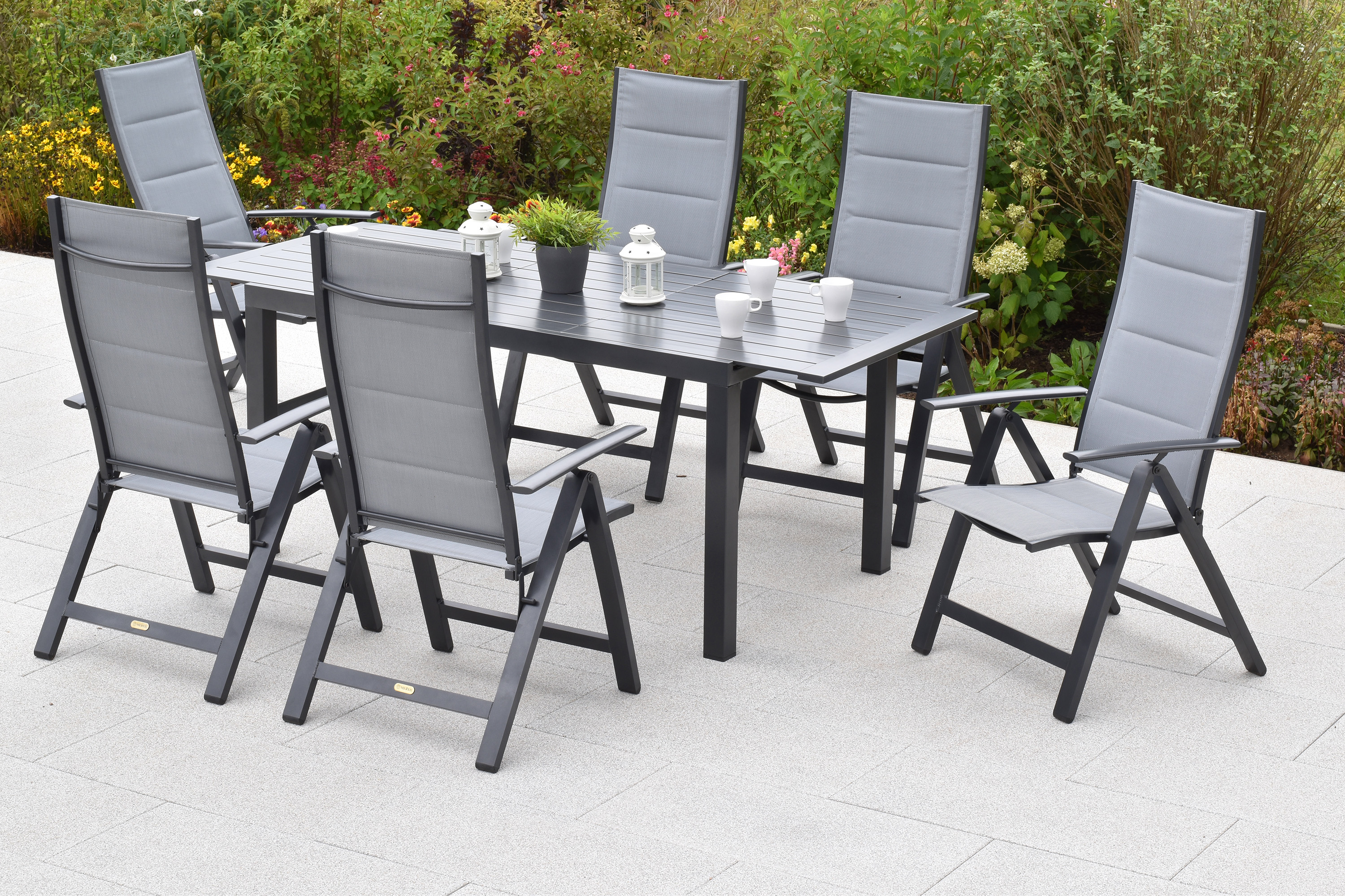 Florenz Set, 7tlg., Ausziehtisch 150/200 x 90 cm Florenz Set, 7tlg., Ausziehtisch 150/200 x 90 cm