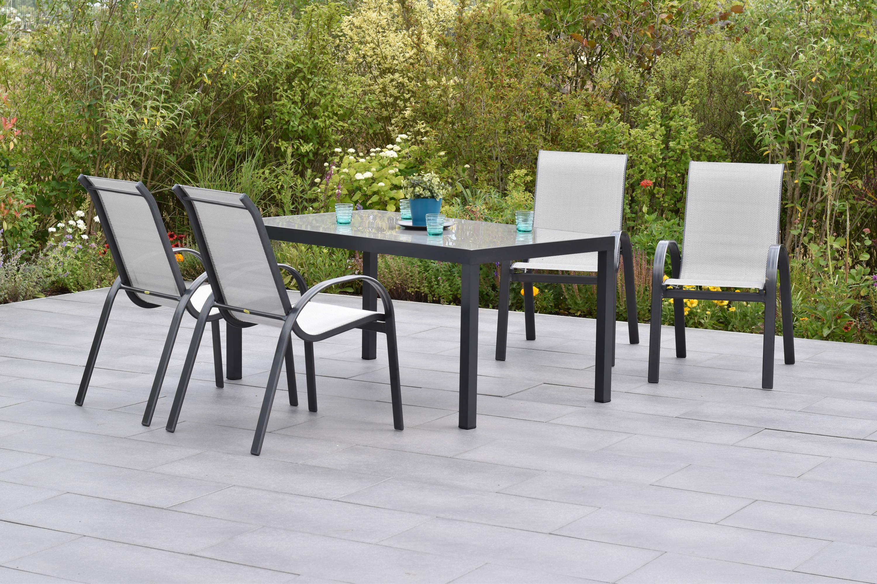 Amalfi Set, 5tlg., Tisch 150 x 90 cm Amalfi Set, 5tlg., Tisch 150 x 90 cm