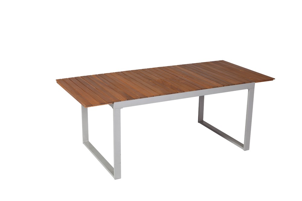 Naxos-Ausziehtisch-150-200-x-90-cm-22004-219-3TJQqndc5hzcGZ Naxos Set 5tlg., 4 Stapelsessel, Ausziehtisch 150 (200) x 90 cm, silber
