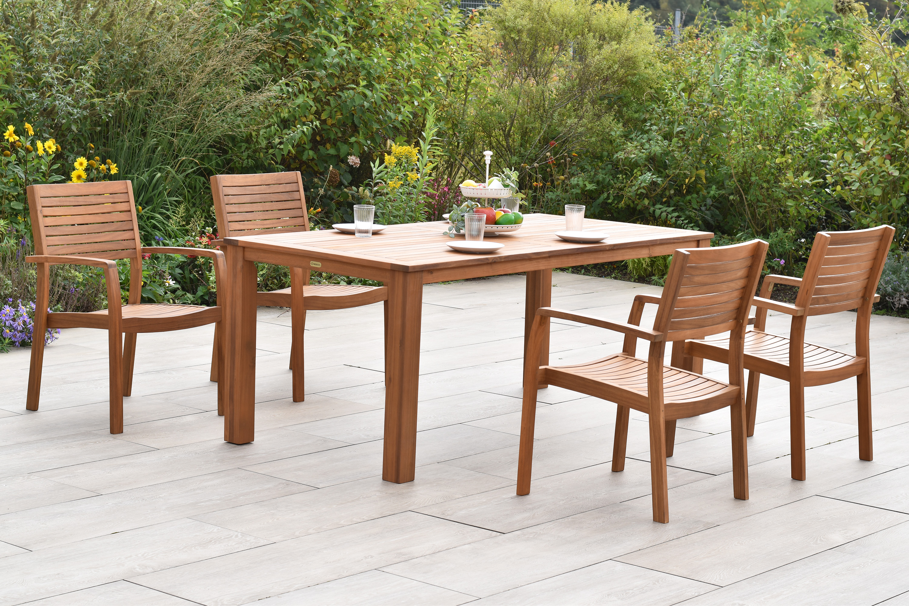 Batavia Set, 5tlg., Tisch 185 x 90 cm Batavia Set, 5tlg., Tisch 185 x 90 cm