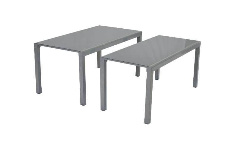 Flex-AZ-Tisch-Alu-26500-219-MX-4 Flex-Ausziehtisch, 160/320 x 78 cm, silber