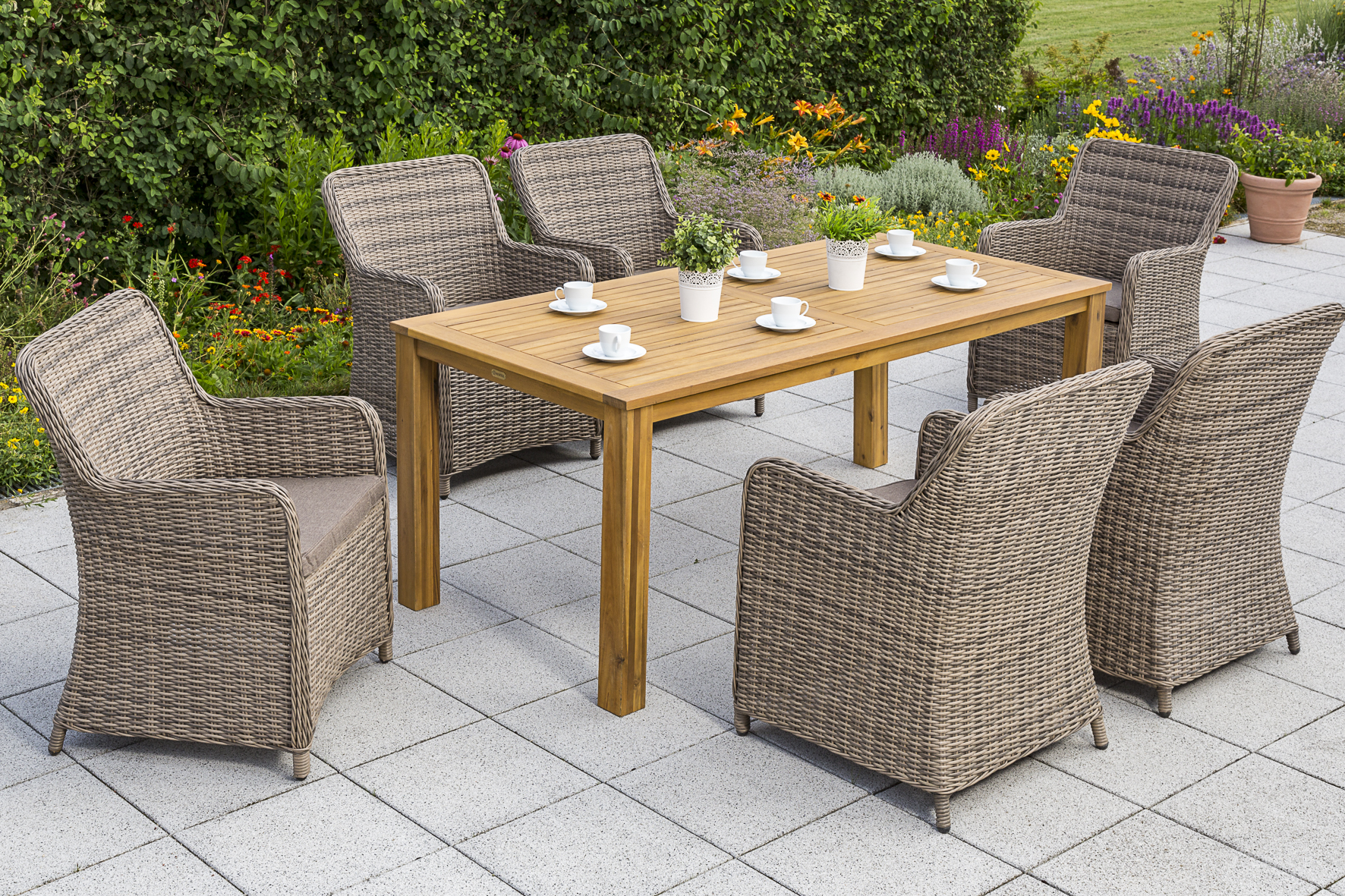 Riviera Set 7tlg. Tisch 180 x 90 cm Riviera Set 7tlg. Tisch 180 x 90 cm