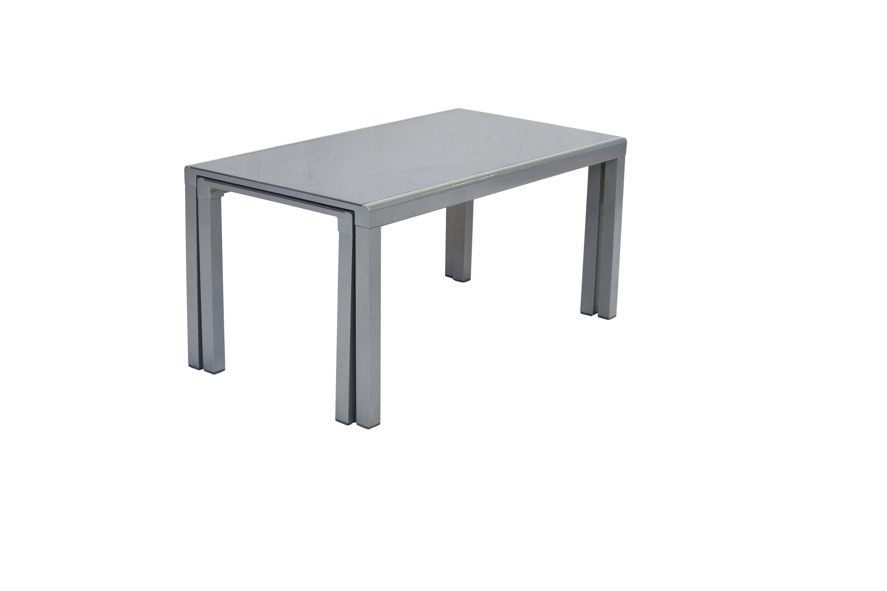 Taviano Set 9tlg., 8 Klappsessel, Ausziehtisch 160 (320) x 78 (75) cm, diamantbraun