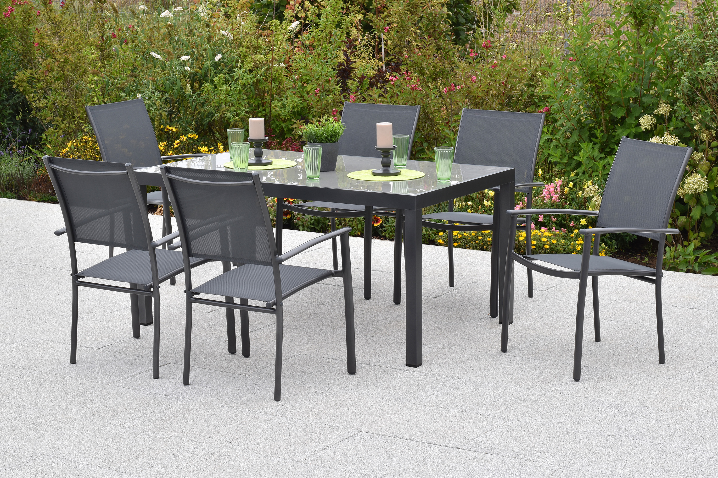 Milano Set, 7tlg., Tisch 150 x 90 cm Milano Set, 7tlg., Tisch 150 x 90 cm