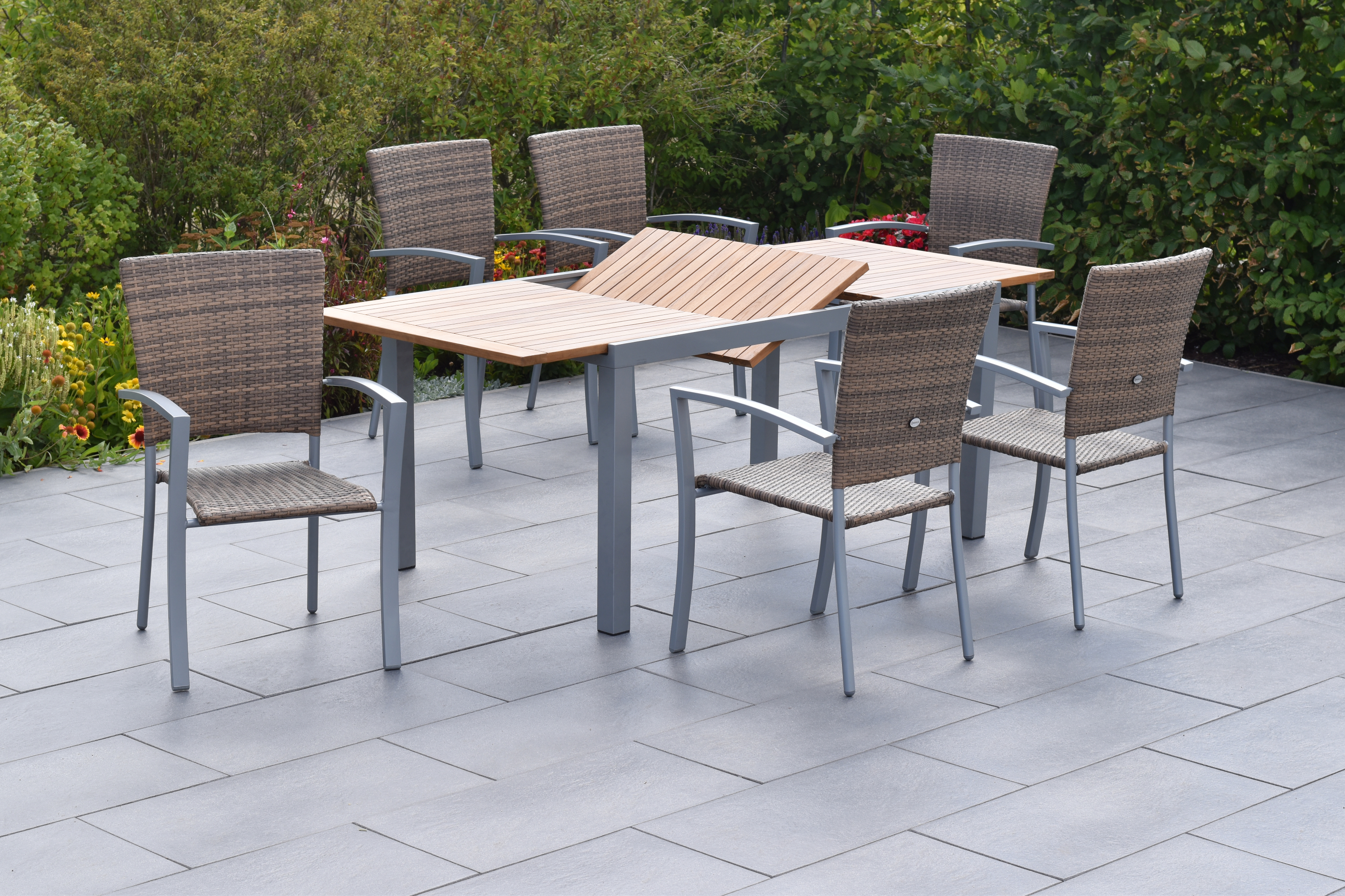 50893-228-3 Savona Set, 7tlg., Ausziehtisch 150/200 x 90 cm