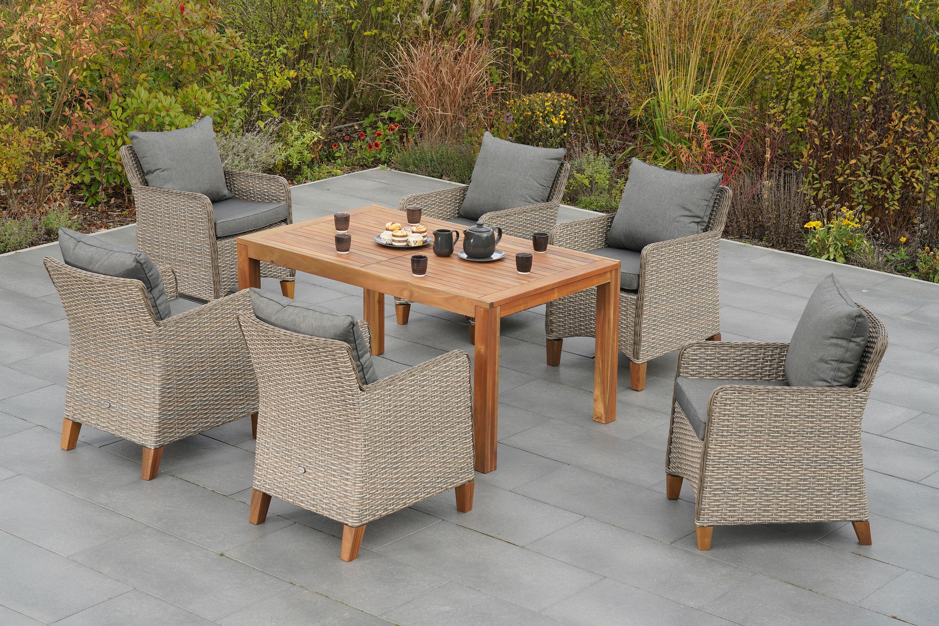 Avellino Set 7tlg. Tisch 150 x 90 cm