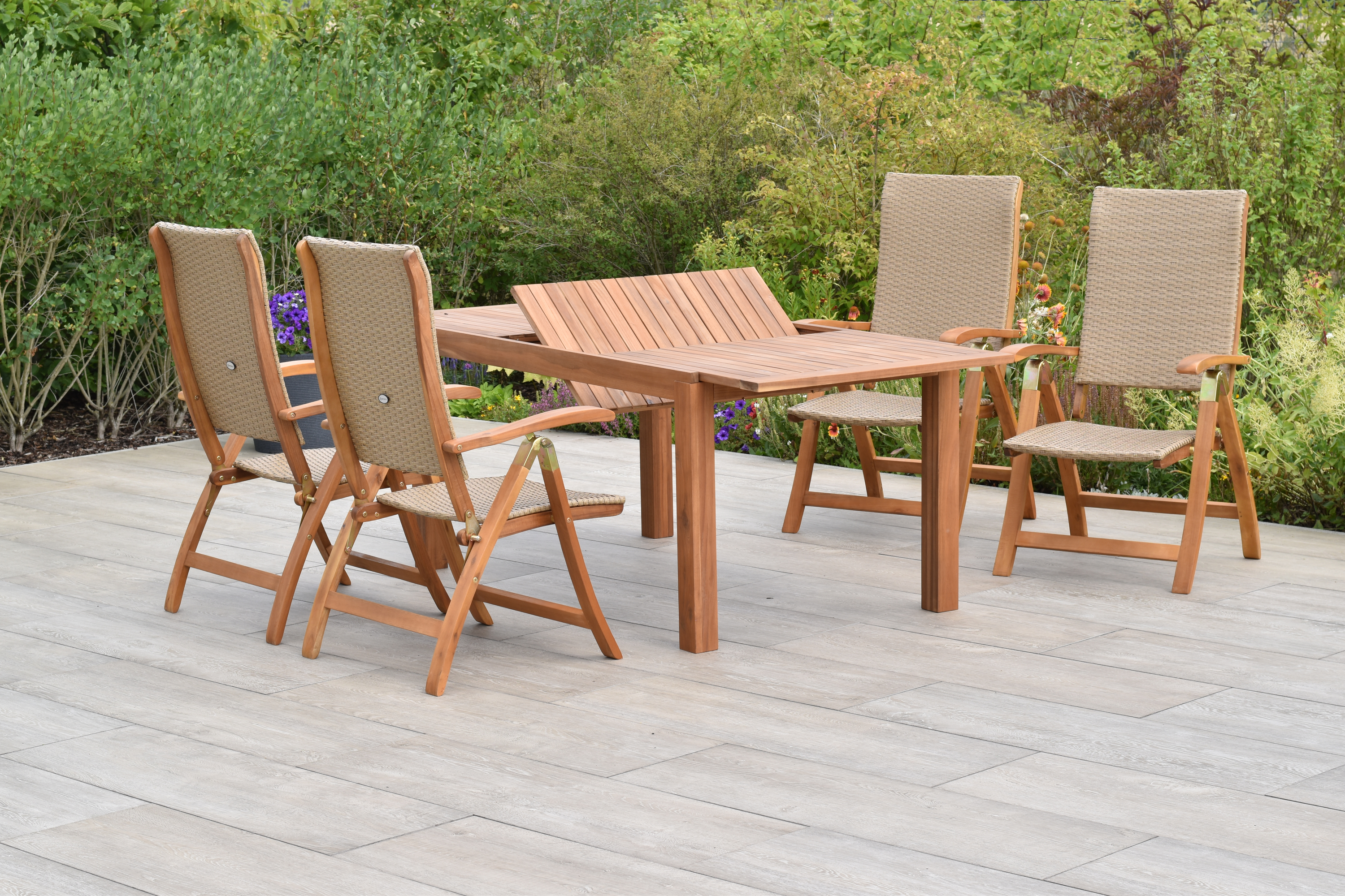50781-264-2 Capri Set 5tlg. mit Ausziehtisch 150/200 x 90 cm