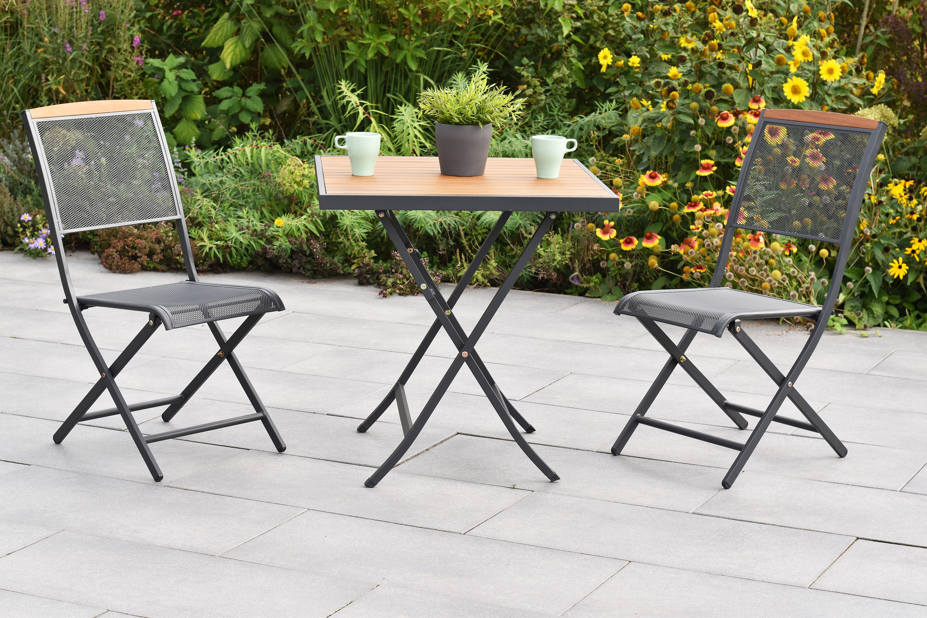 Patmos Set 3tlg., Klapptisch, 70 x 70 cm Patmos Set 3tlg., Klapptisch, 70 x 70 cm
