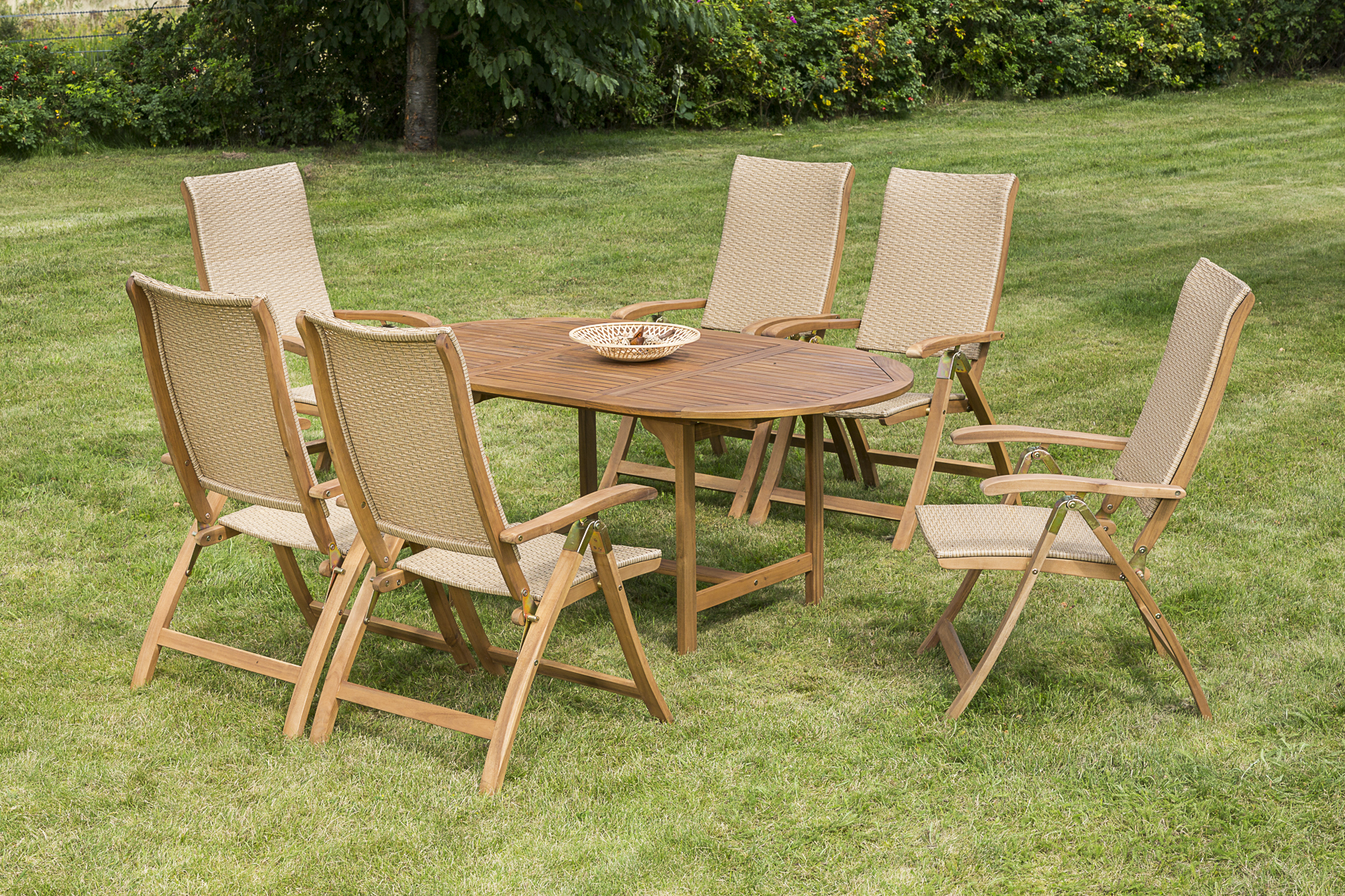 Capri Set 7tlg., Ausziehtisch 120/170 x 100 cm