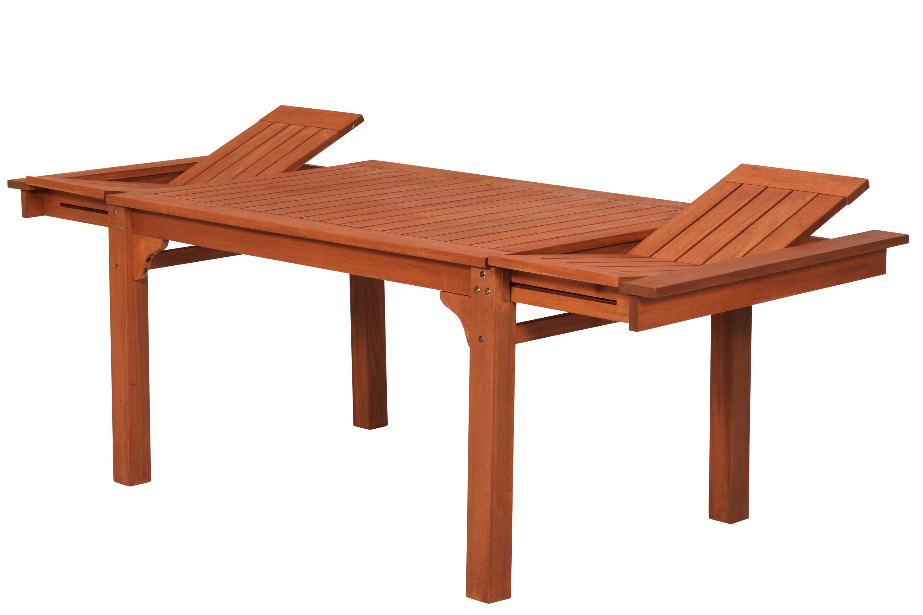 Cordoba Set 5tlg., 4 Klappsessel, Seitenausziehtisch 150/185/220 x 90 cm