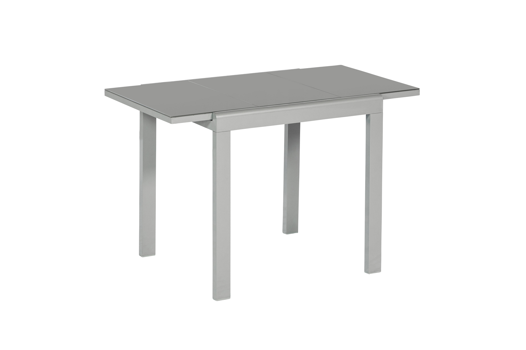 50877-317-7 Amalfi Set, 3tlg., 2 Klappsessel, Ausziehtisch 80/120 x 70 cm, schwarz