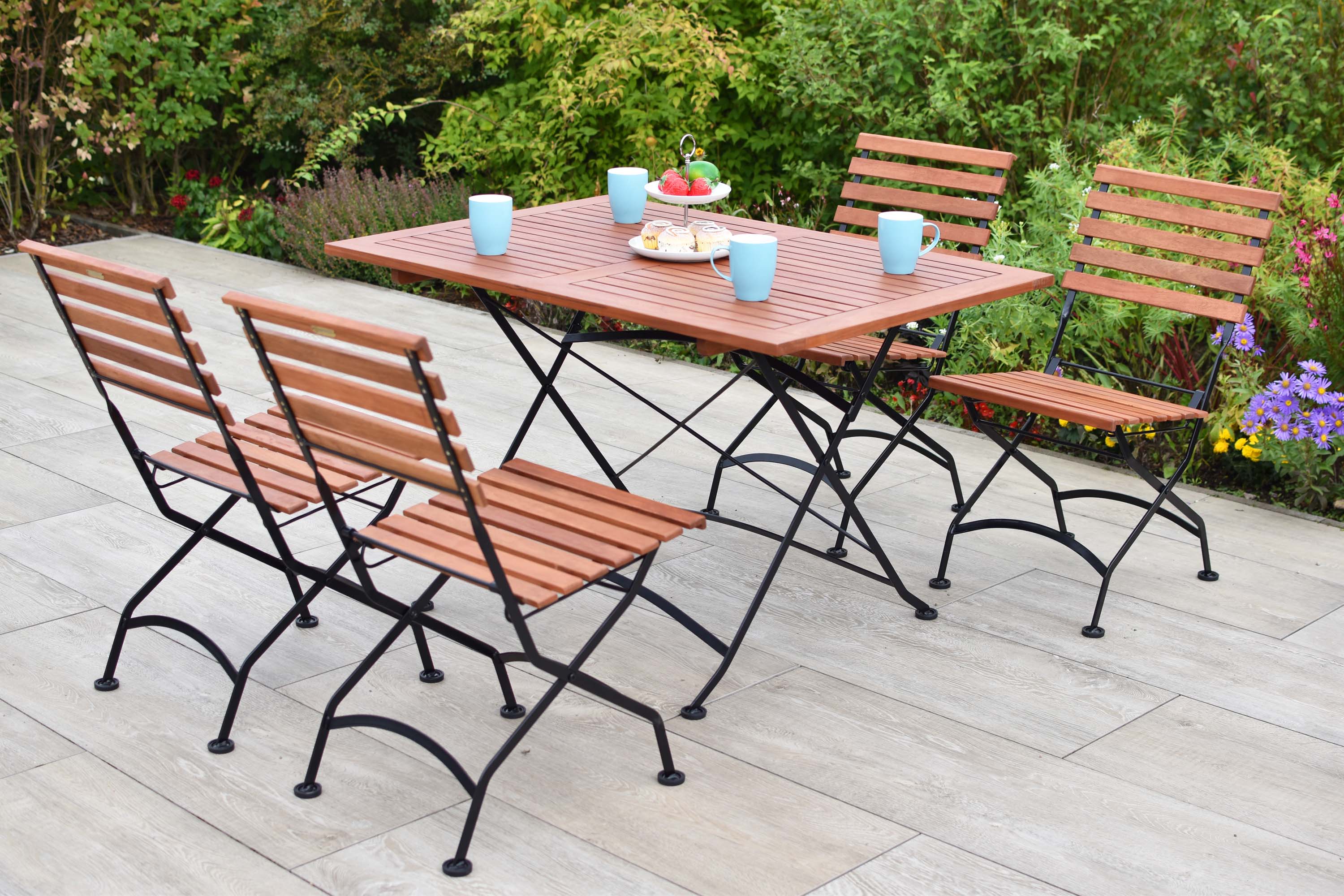 Schlossgarten Set 5tlg., Tisch 120 x 80 cm