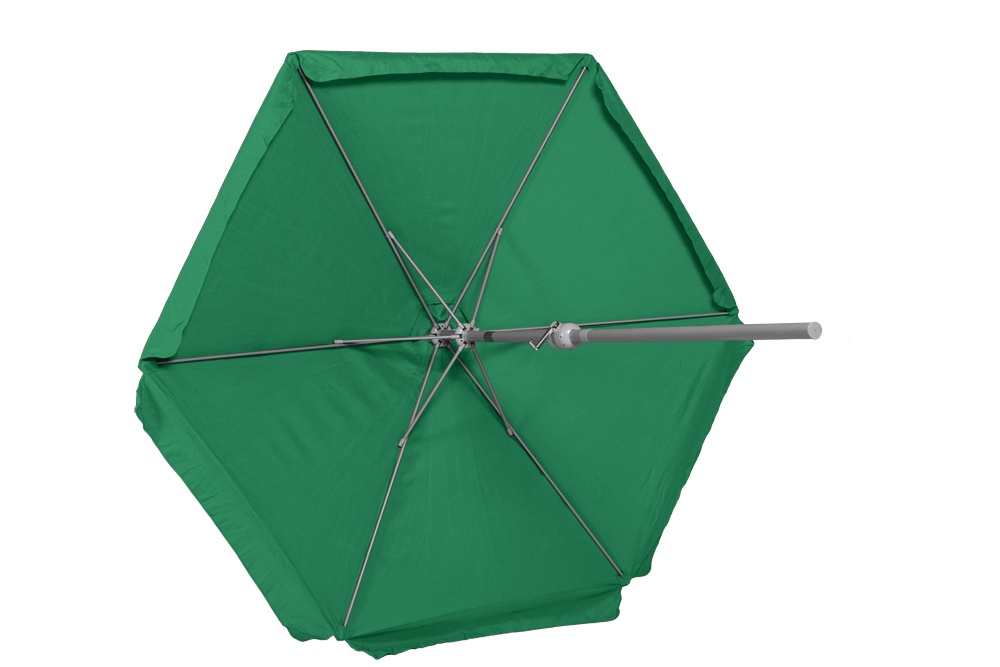 Schirm Ø 270 cm, 38 mm Rohr, grün