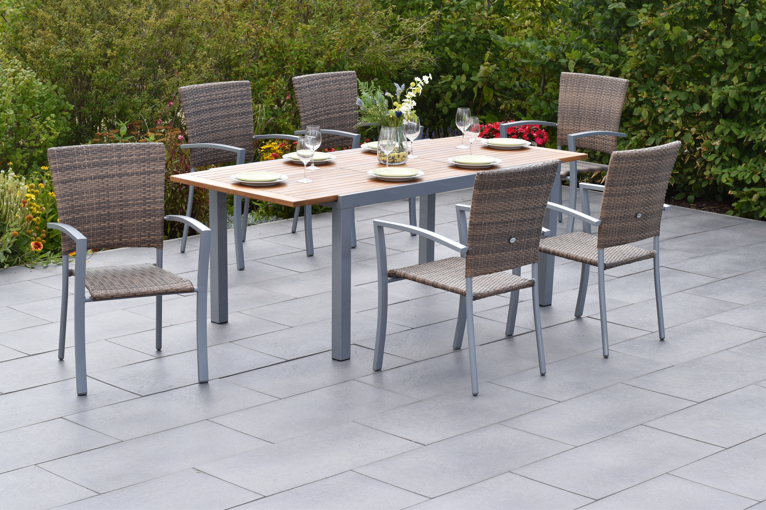 50893-228-2 Savona Set, 7tlg., Ausziehtisch 150/200 x 90 cm