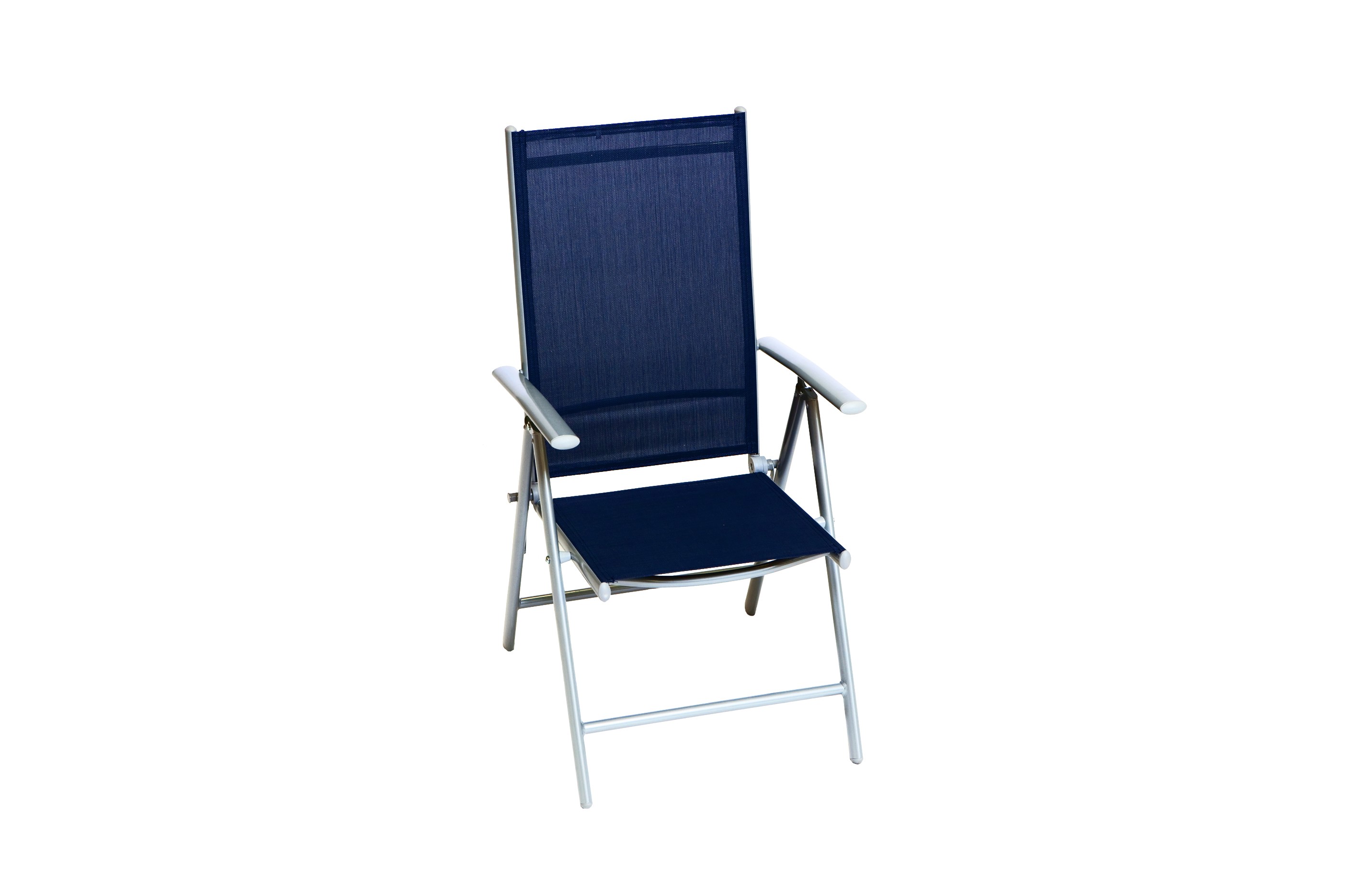 50877-313-4 Amalfi Set, 3 tlg., 2 Klappsessel, Ausziehtisch 80/120 x 70 cm, marineblau