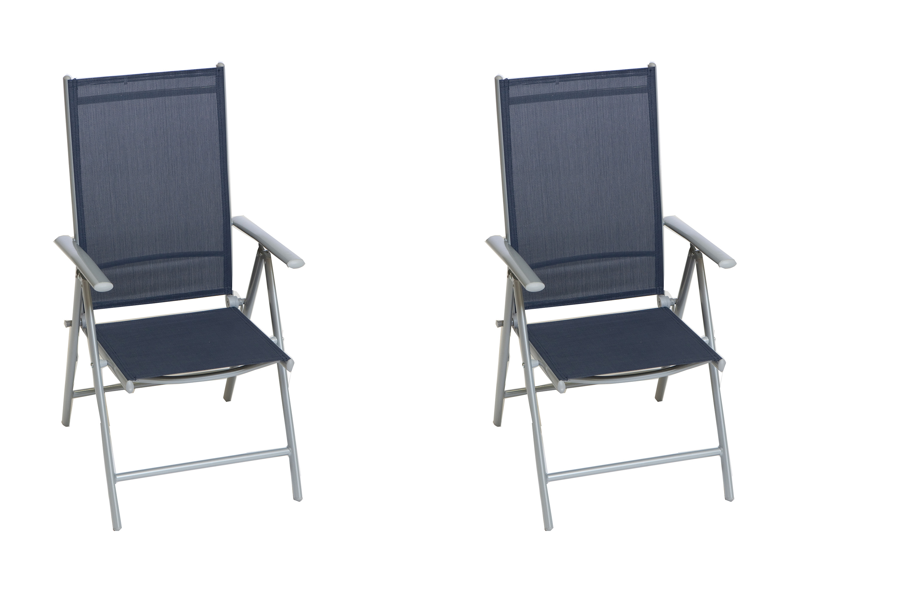 Amalfi Klappsessel, 5 Pos., 2er Set, marineblau Amalfi Klappsessel, 5 Pos., 2er Set, marineblau