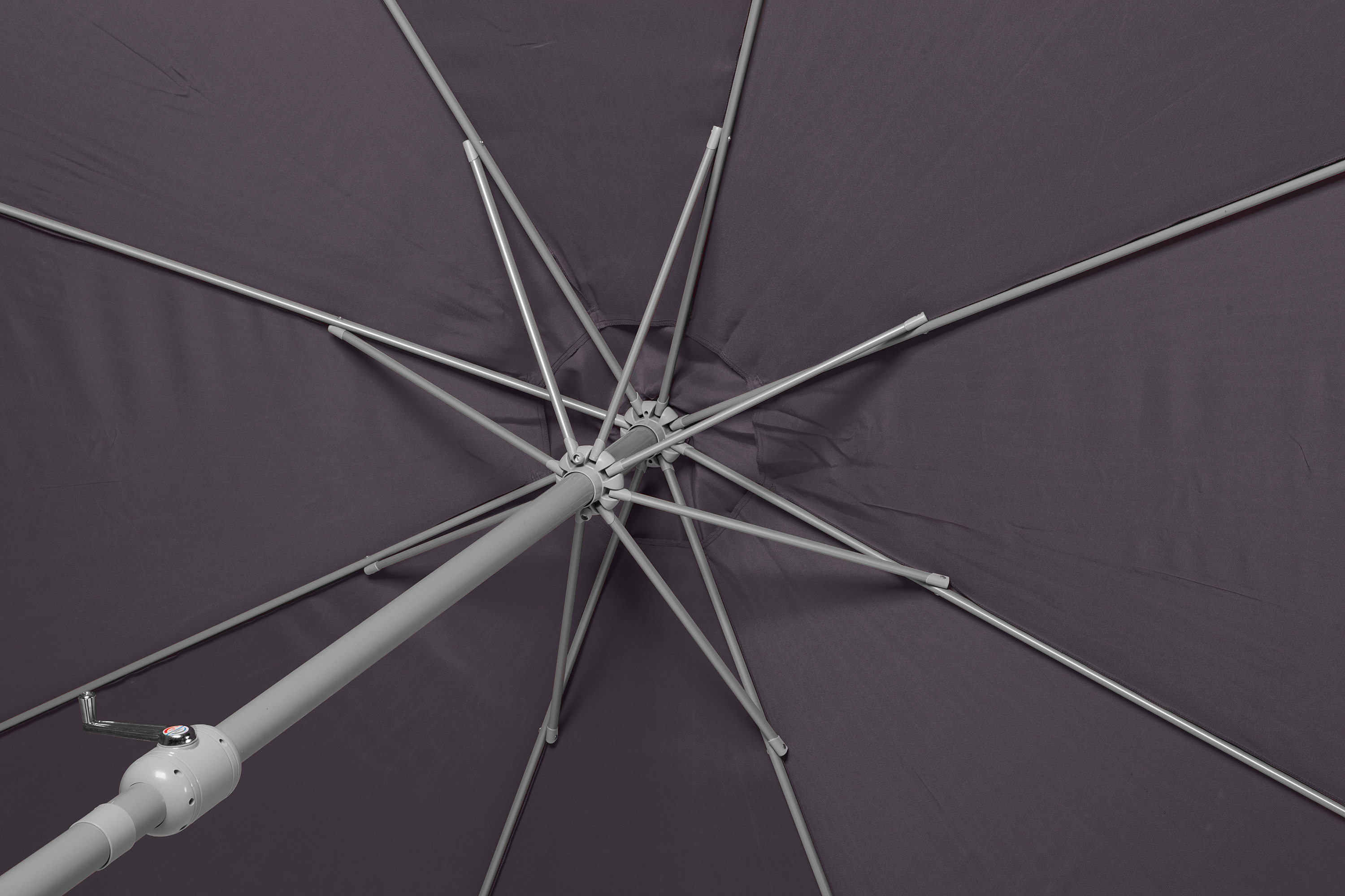 Marktschirm Ø 300 cm, grau