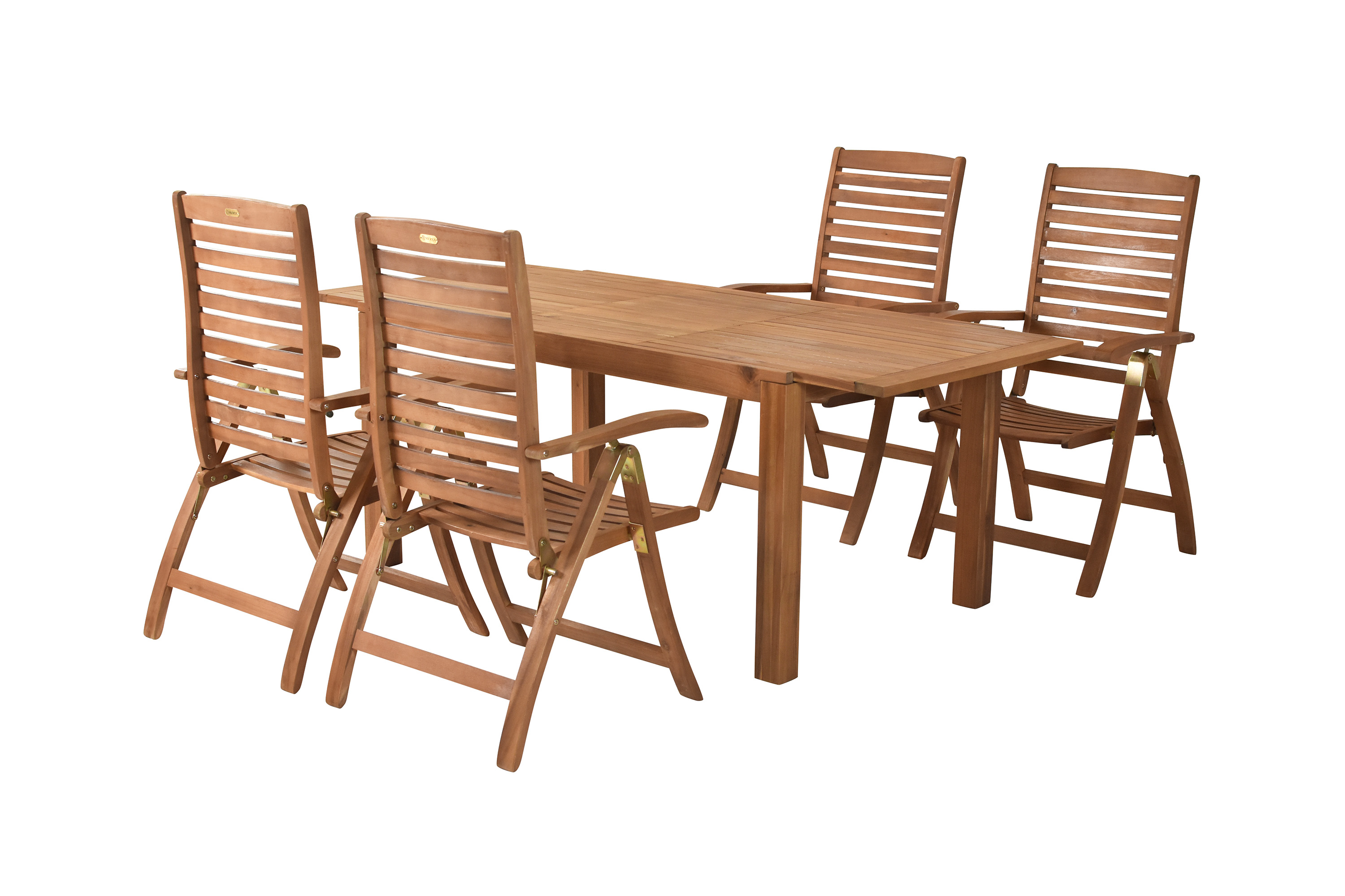 Paraiba Set 5tlg., 4 Klappsessel, Ausziehtisch 150 (200) x 90 cm Paraiba Set 5tlg., 4 Klappsessel, Ausziehtisch 150 (200) x 90 cm