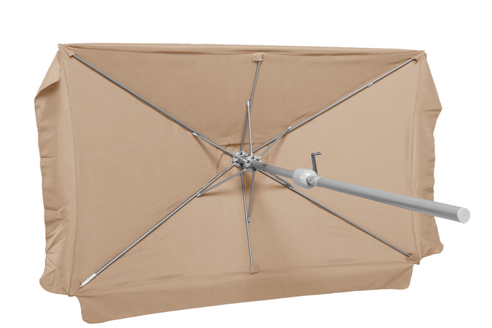 Schirm-eckig-beige-4 Schirm 200 x 300 cm, 38 mm Rohr, beige