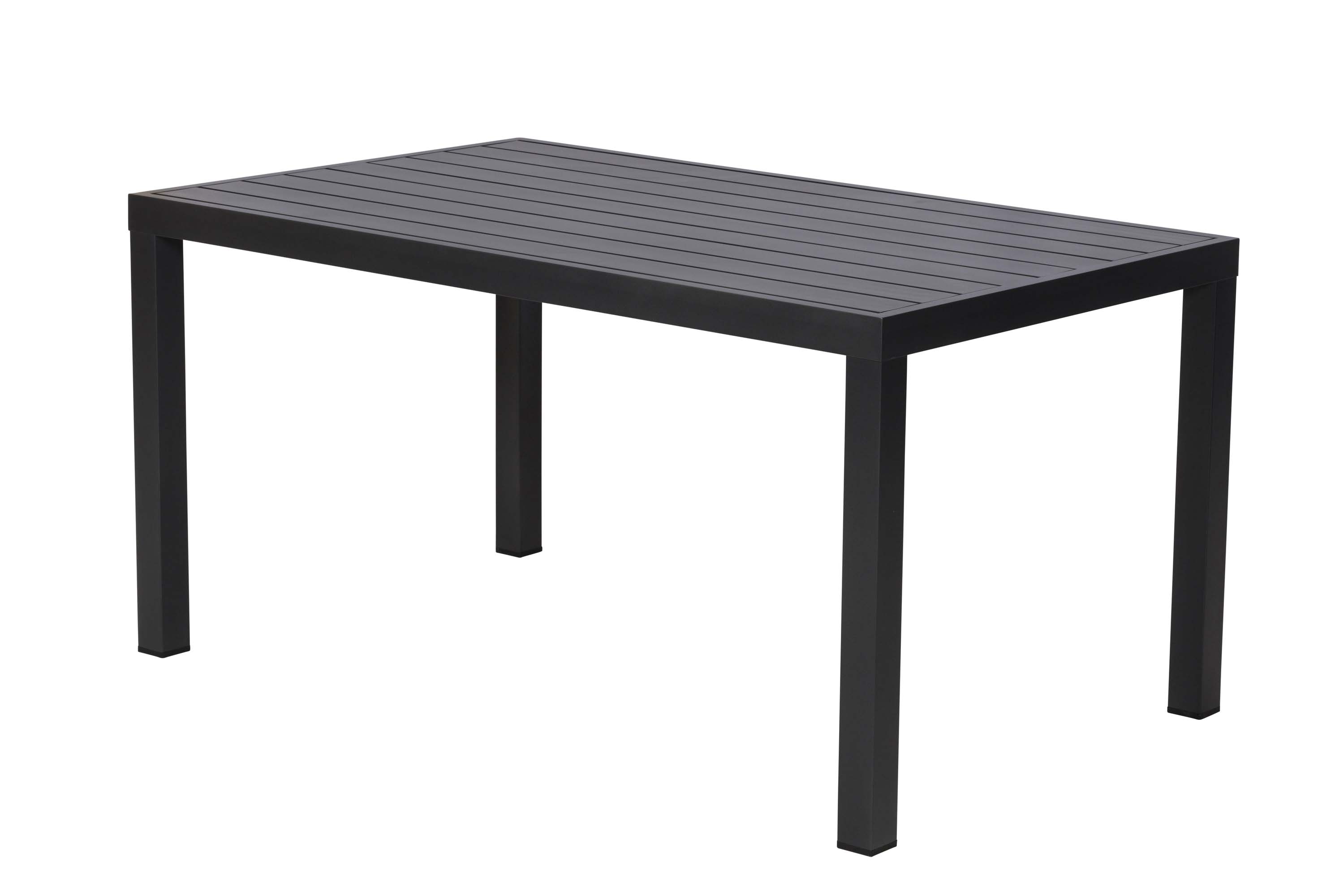 Tisch 150 x 90 cm, Tischplatte aus Aluminium