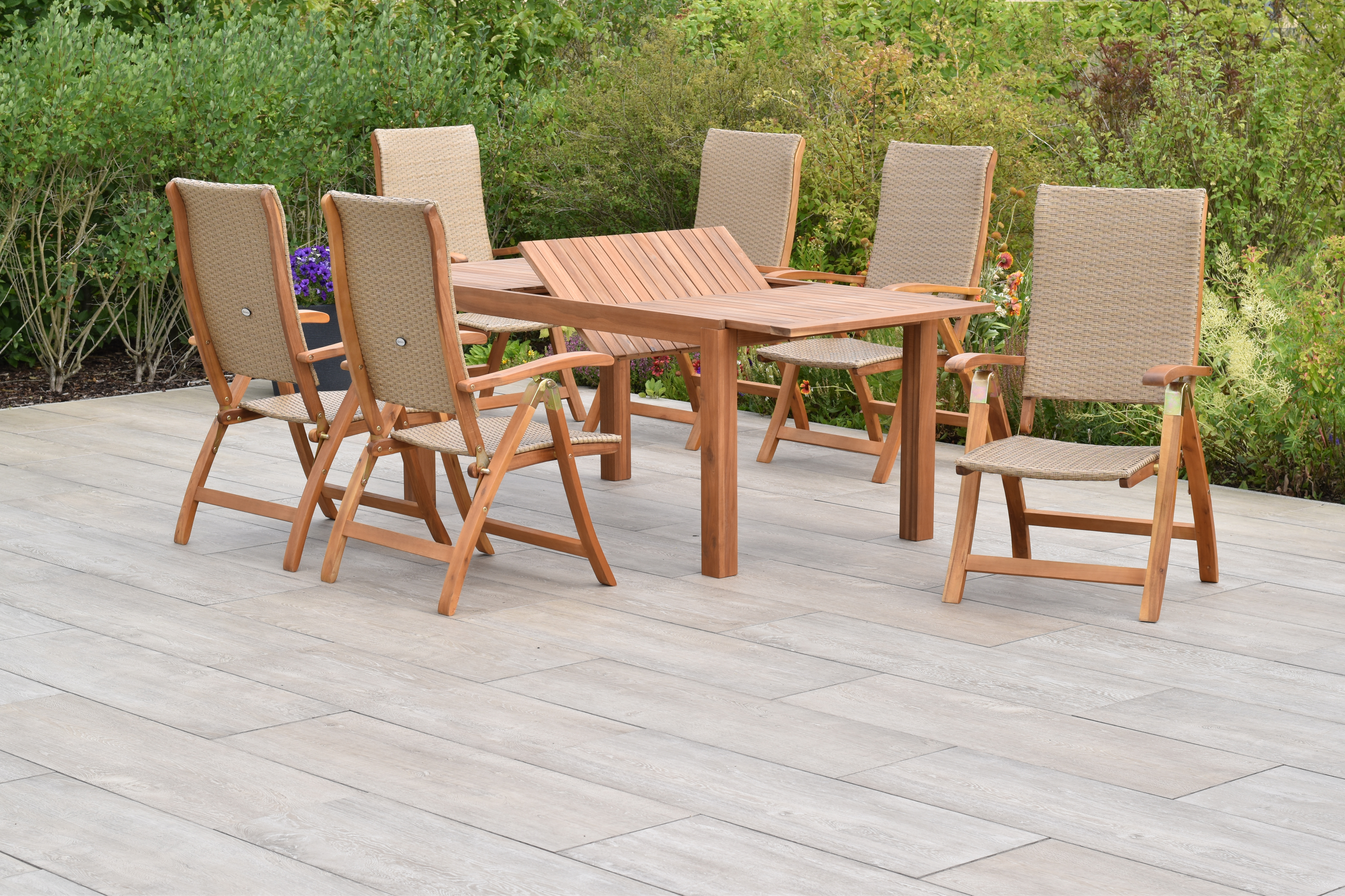Capri Set 7tlg., Ausziehtisch 150/200 x 90 cm Capri Set 7tlg., Ausziehtisch 150/200 x 90 cm