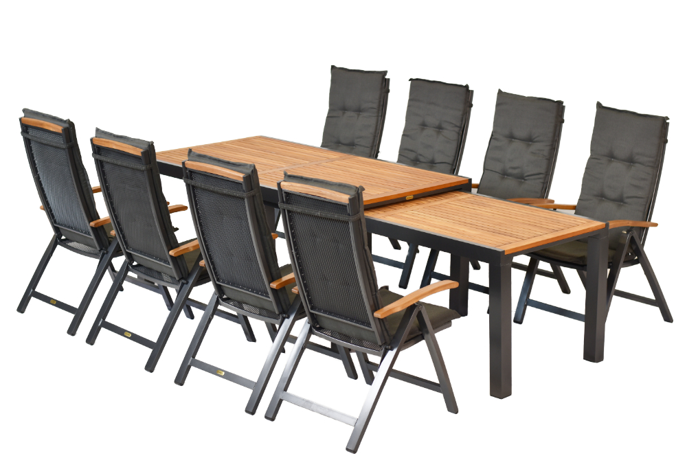 Tilos Set 17tlg. Flex-Ausziehtisch 180/300 x 100 cm Tilos Set 17tlg. Flex-Ausziehtisch 180/300 x 100 cm