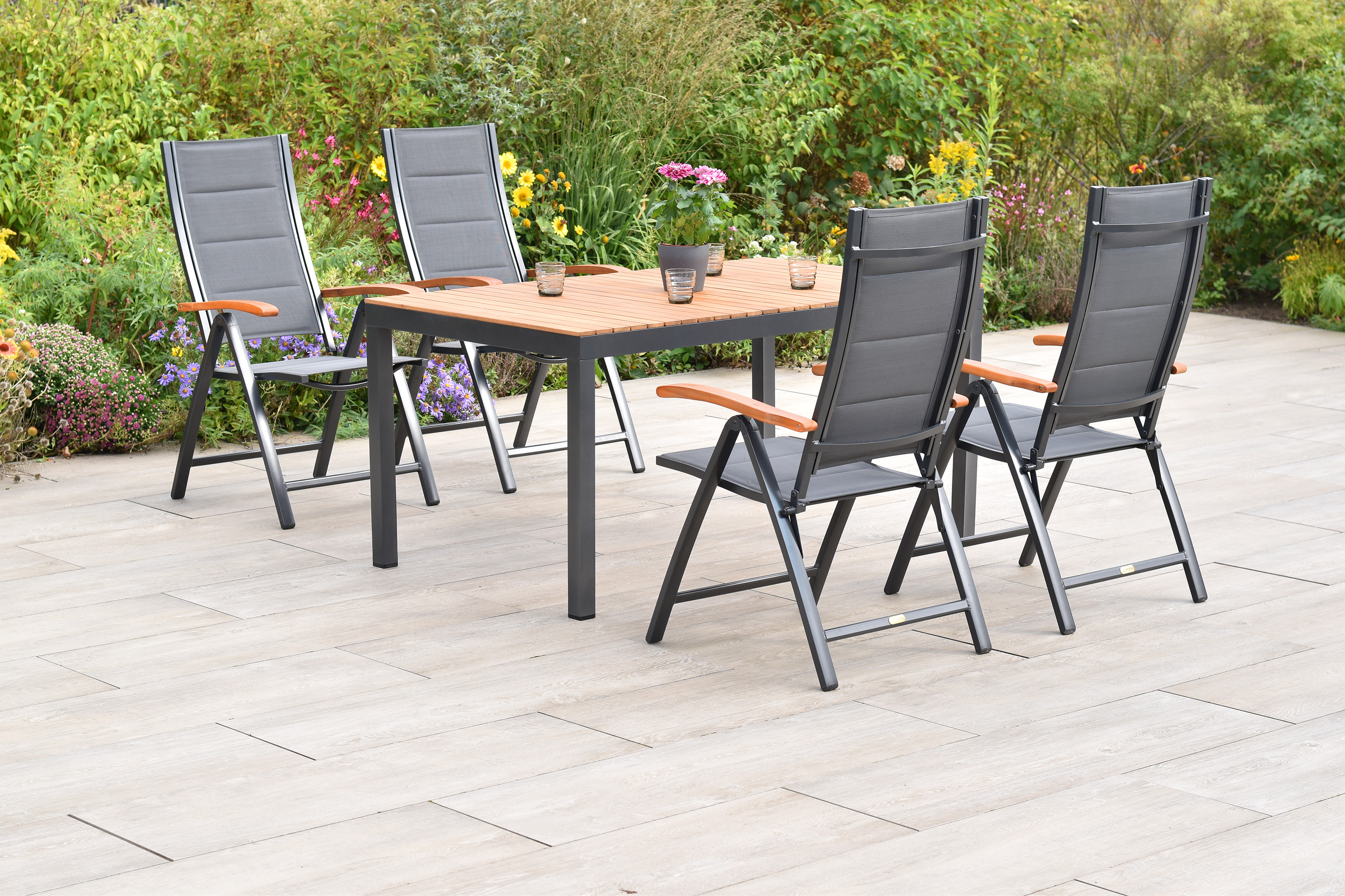 Paxos Set, 5tlg., Tisch 150 x 90 cm