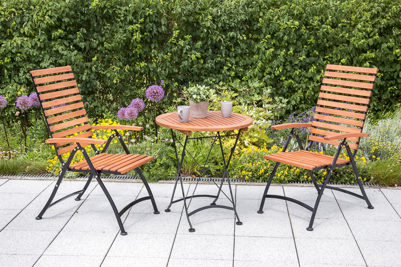 Merxx Schlossgarten Set 3tlg. Tisch rund ø 70 cm