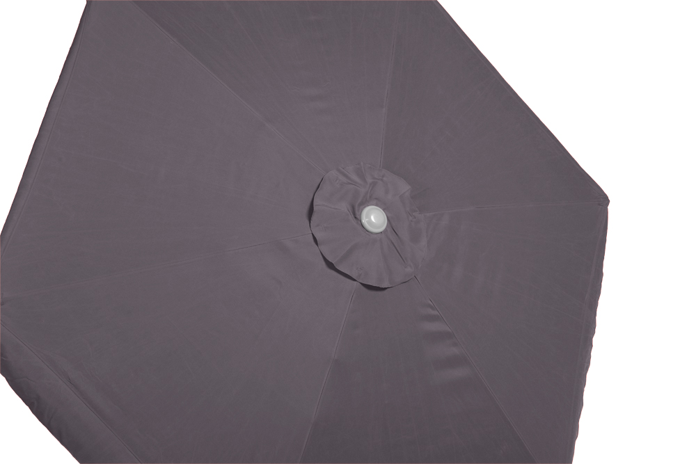 Schirm-rund-grau-1 Schirm Ø 230 cm, 38 mm Rohr, grau