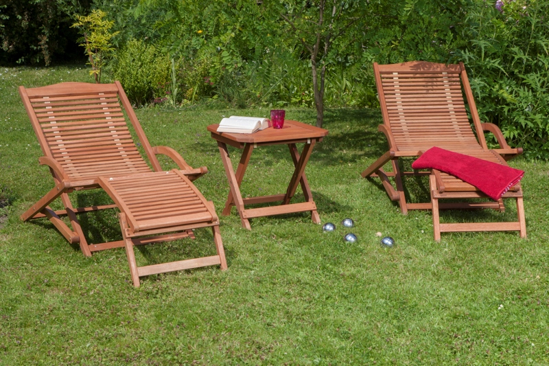 Merxx Copa Cabana Set 3tlg. Hocker 50 x 50 cm