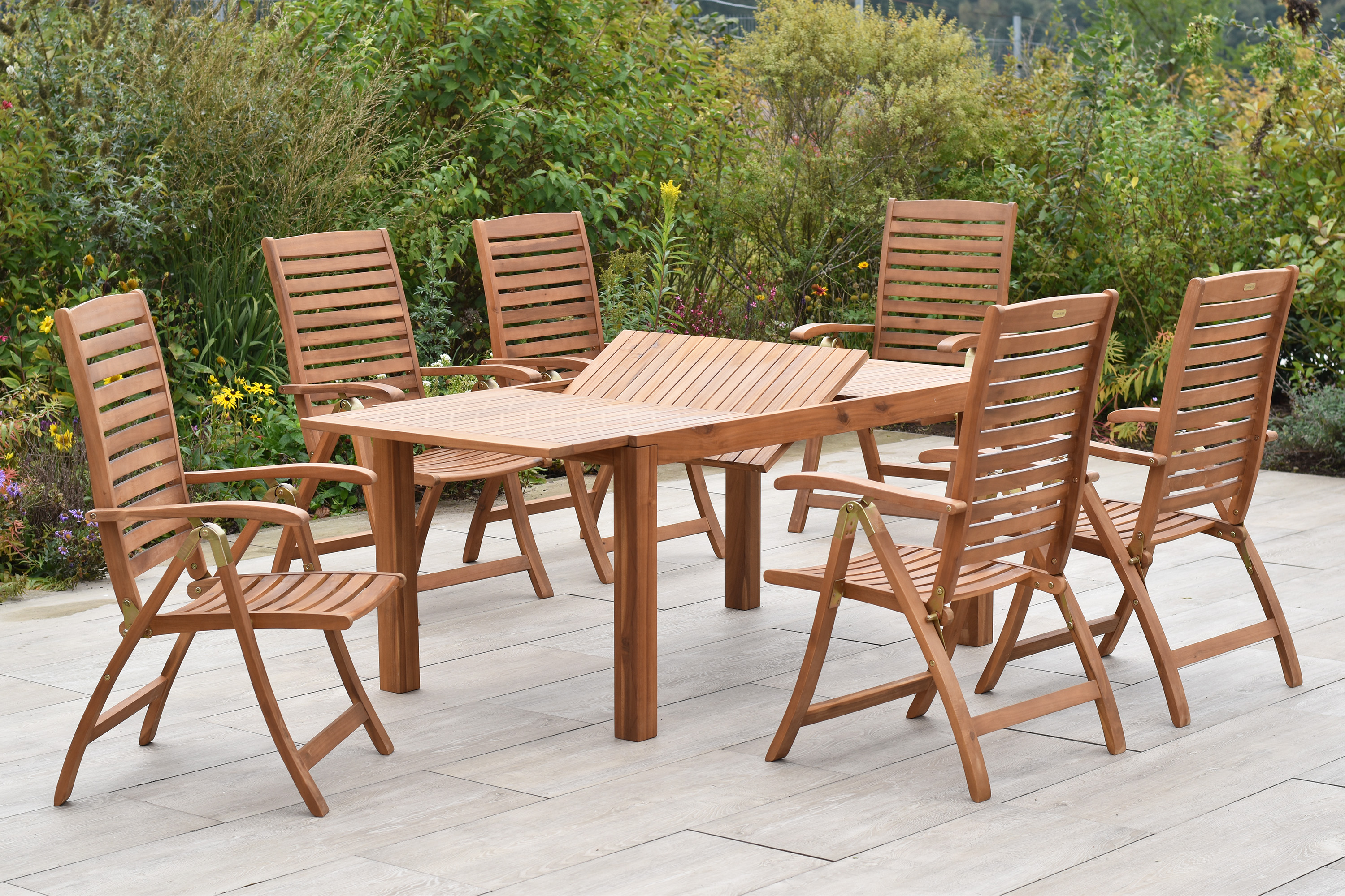 Parabaiba Set 7tlg., Ausziehtisch 150/200 x 90 cm