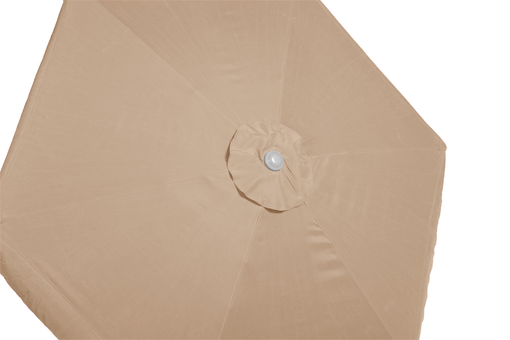 Schirm-rund-beige-1 Schirm Ø 270 cm, 38 mm Rohr, beige