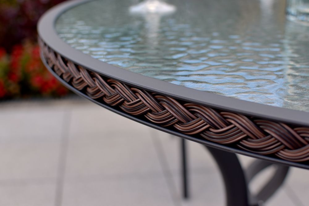 Ravenna Tisch, rund Ø 70 cm, graphit/schoko