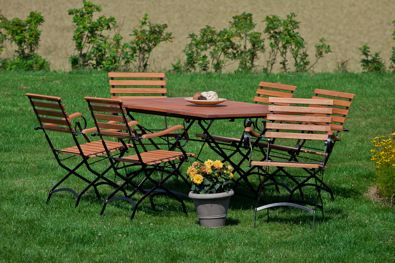 Schlossgarten-Set-7tlg-6x-24241-217-24247-217-BJ-2 Schlossgarten Set, 7tlg., Klappausziehtisch 100/150 x 90 cm