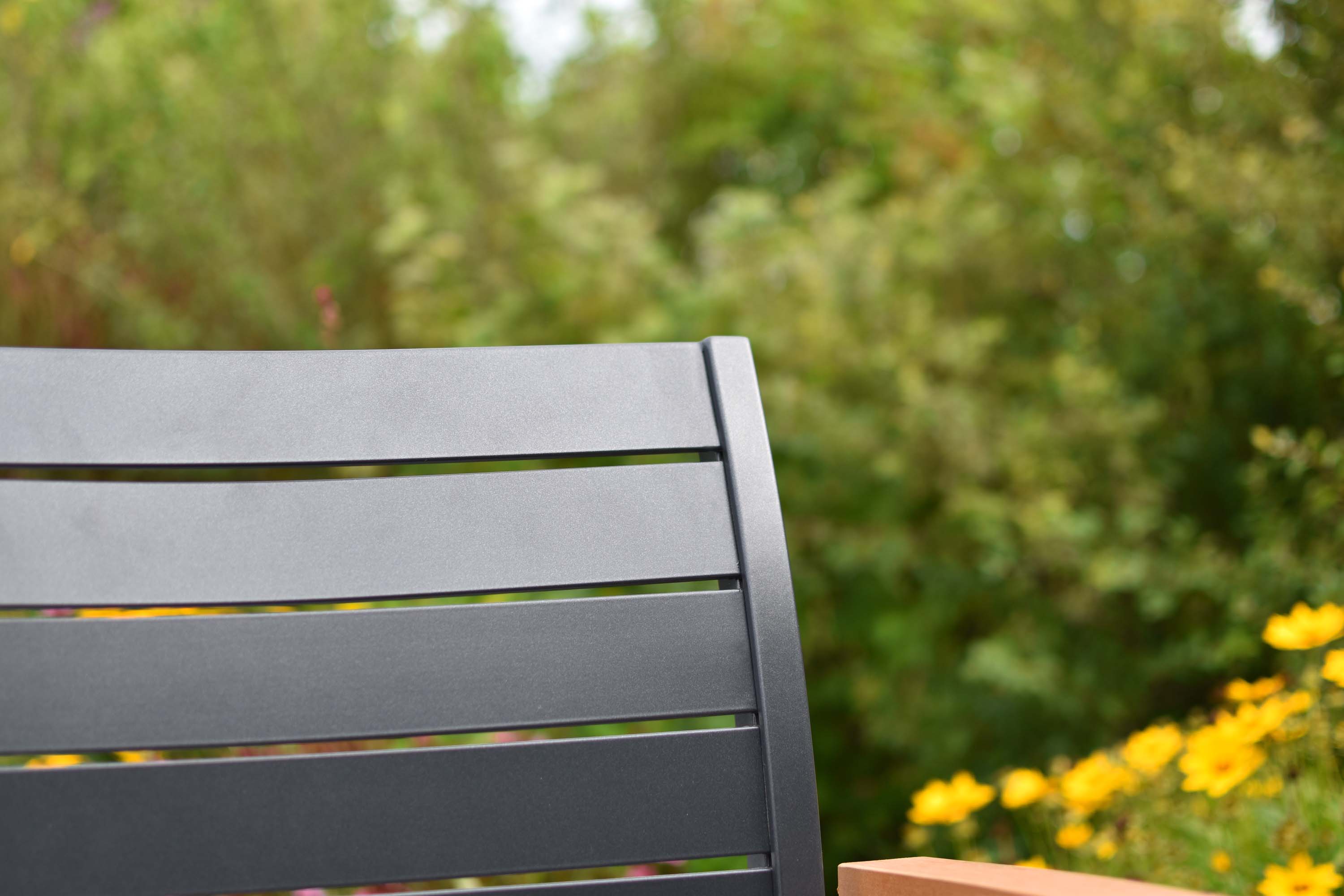 Astros Set 5tlg., 4 Stapelsessel, Tisch 150 x 90 cm