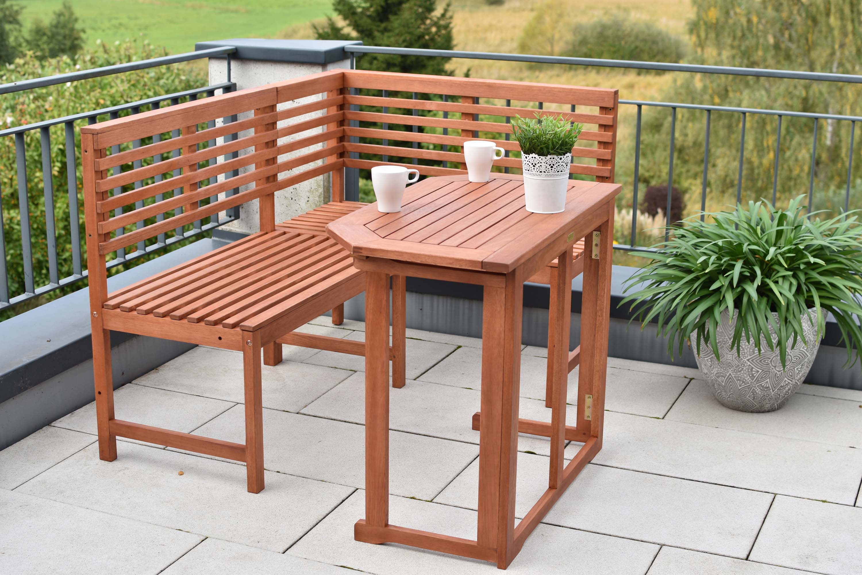 Eckbank Set 2tlg., Klappentisch 90 x 50 cm