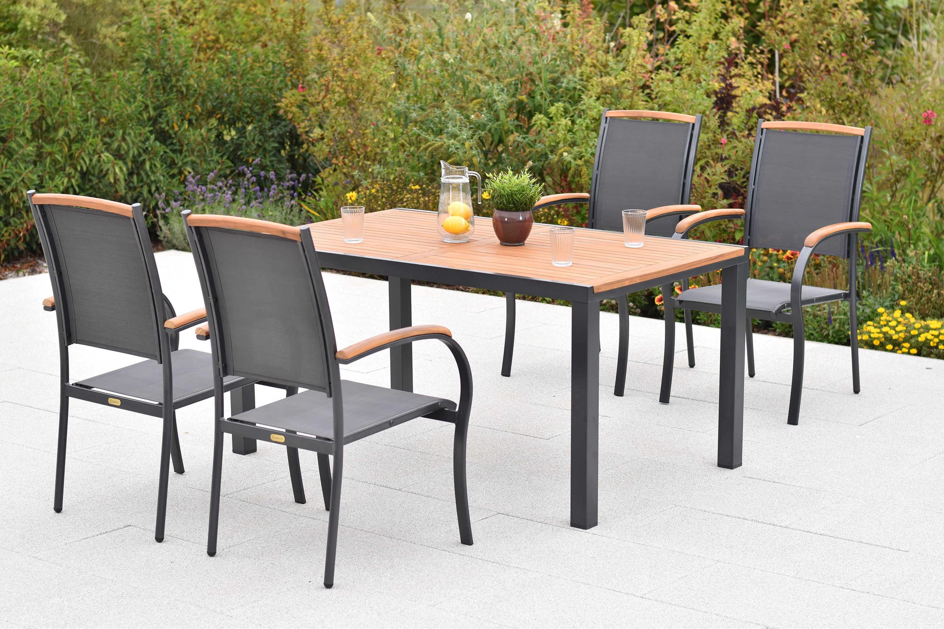 Siena Set, 5tlg., Tisch 150 x 90 cm Siena Set, 5tlg., Tisch 150 x 90 cm