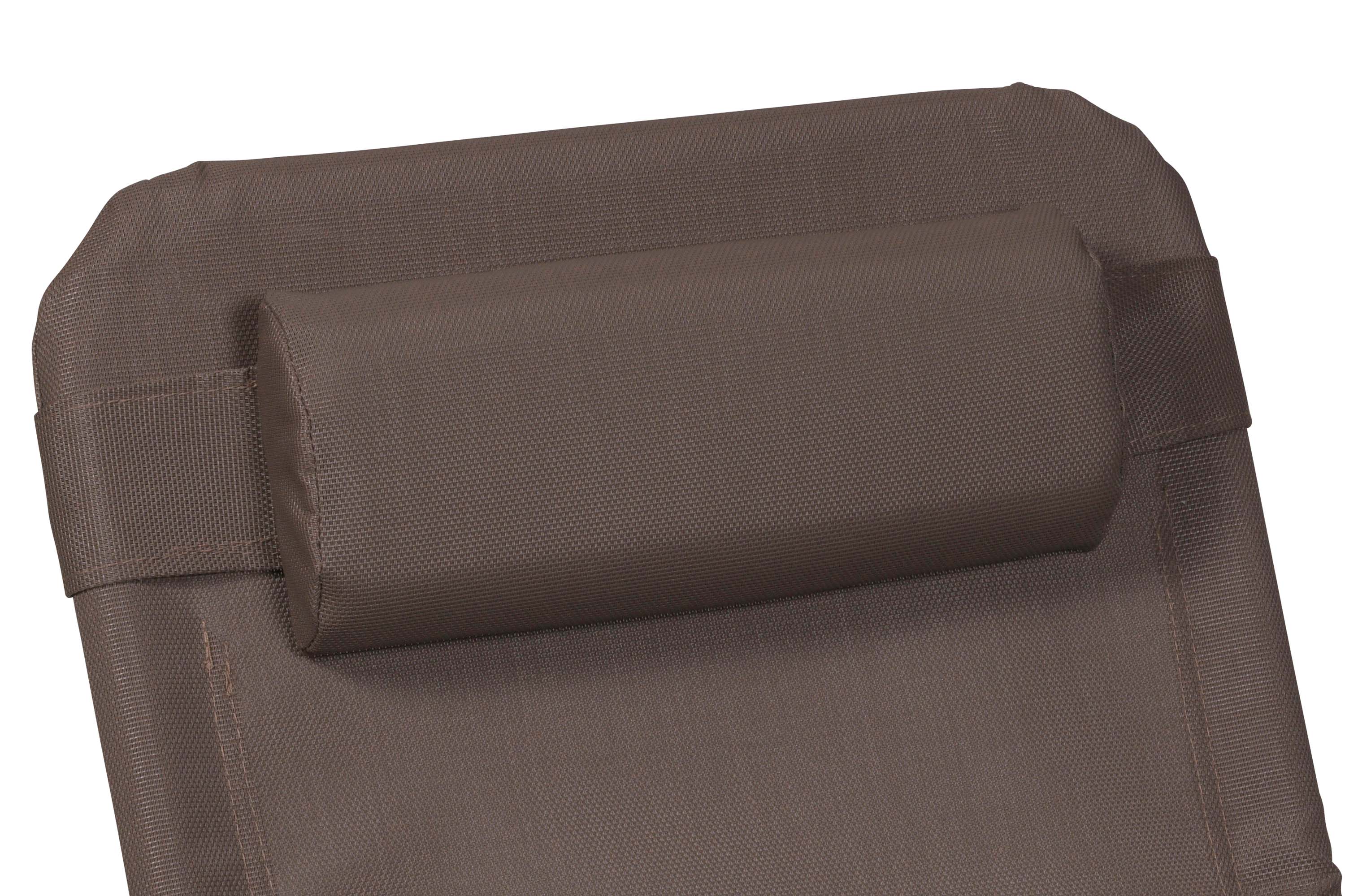 Wellnessliege XXL inkl. Kopfkissen, taupe