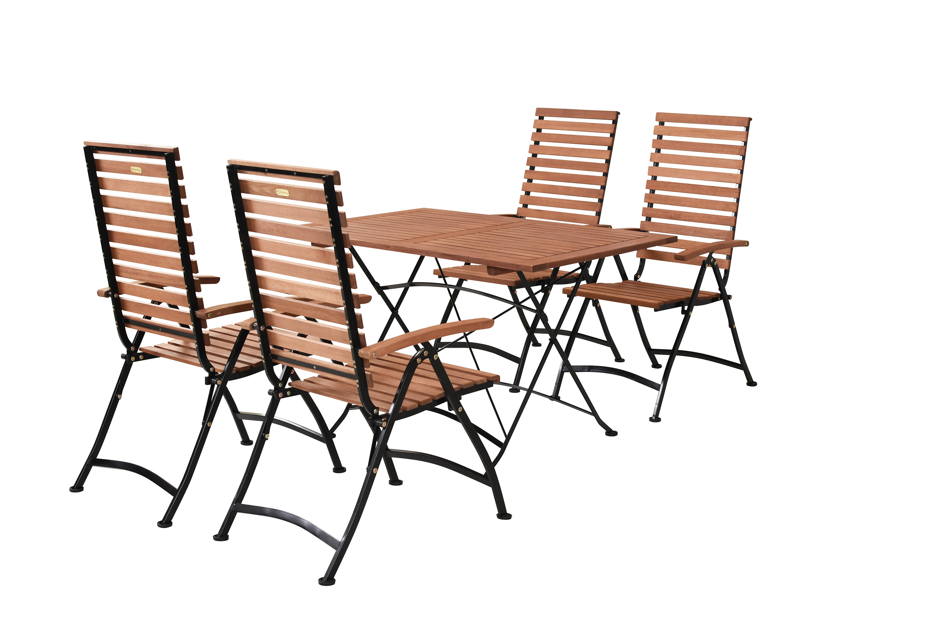 Schlossgarten Set 5tlg., 4 Klappsessel, 120 x 80 cm Schlossgarten Set 5tlg., 4 Klappsessel, 120 x 80 cm