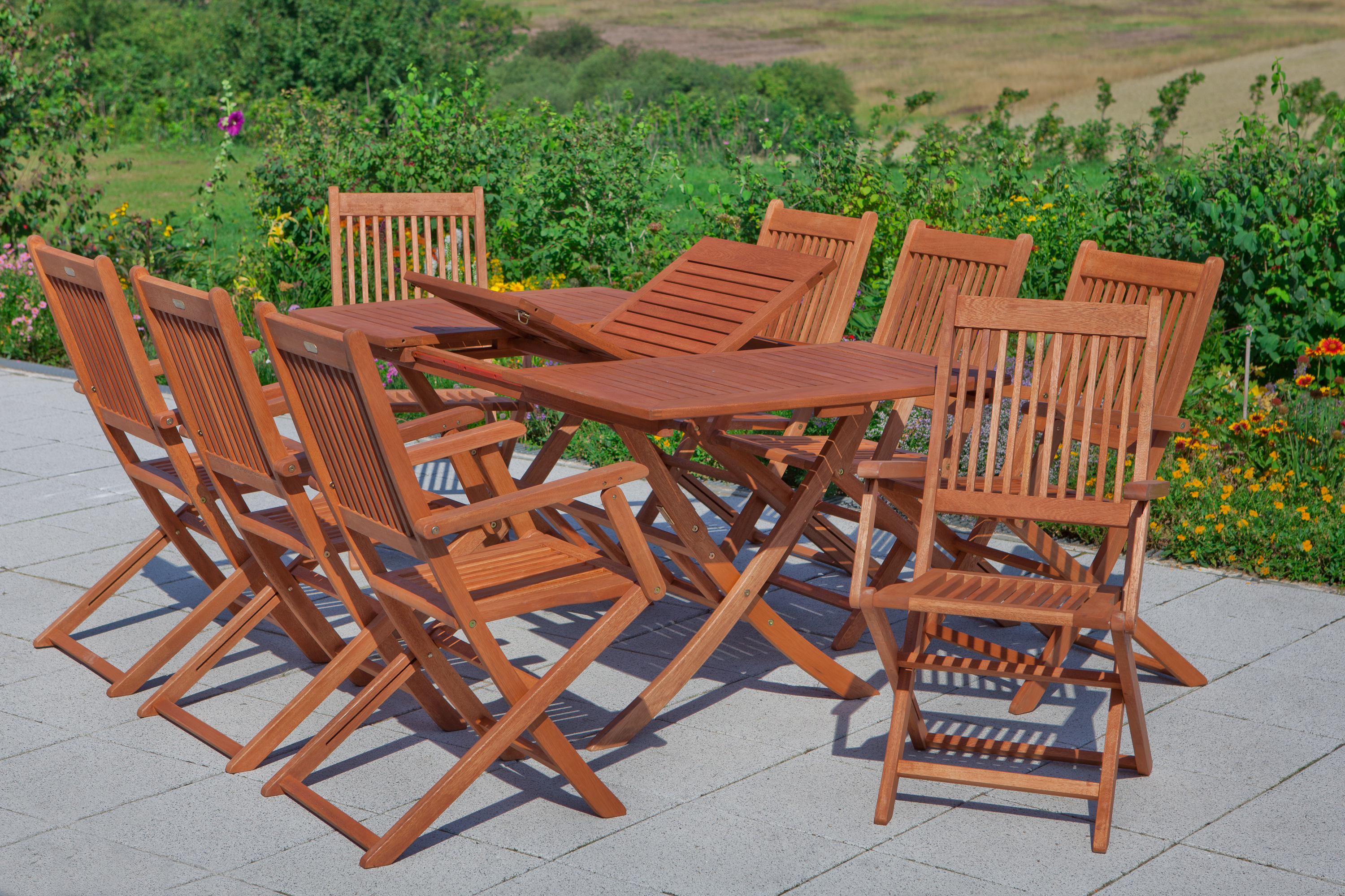 Rio Set, 7tlg., 6 Sessel, Klappausziehtisch 110/160 x 90 cm Rio Set, 7tlg., 6 Sessel, Klappausziehtisch 110/160 x 90 cm