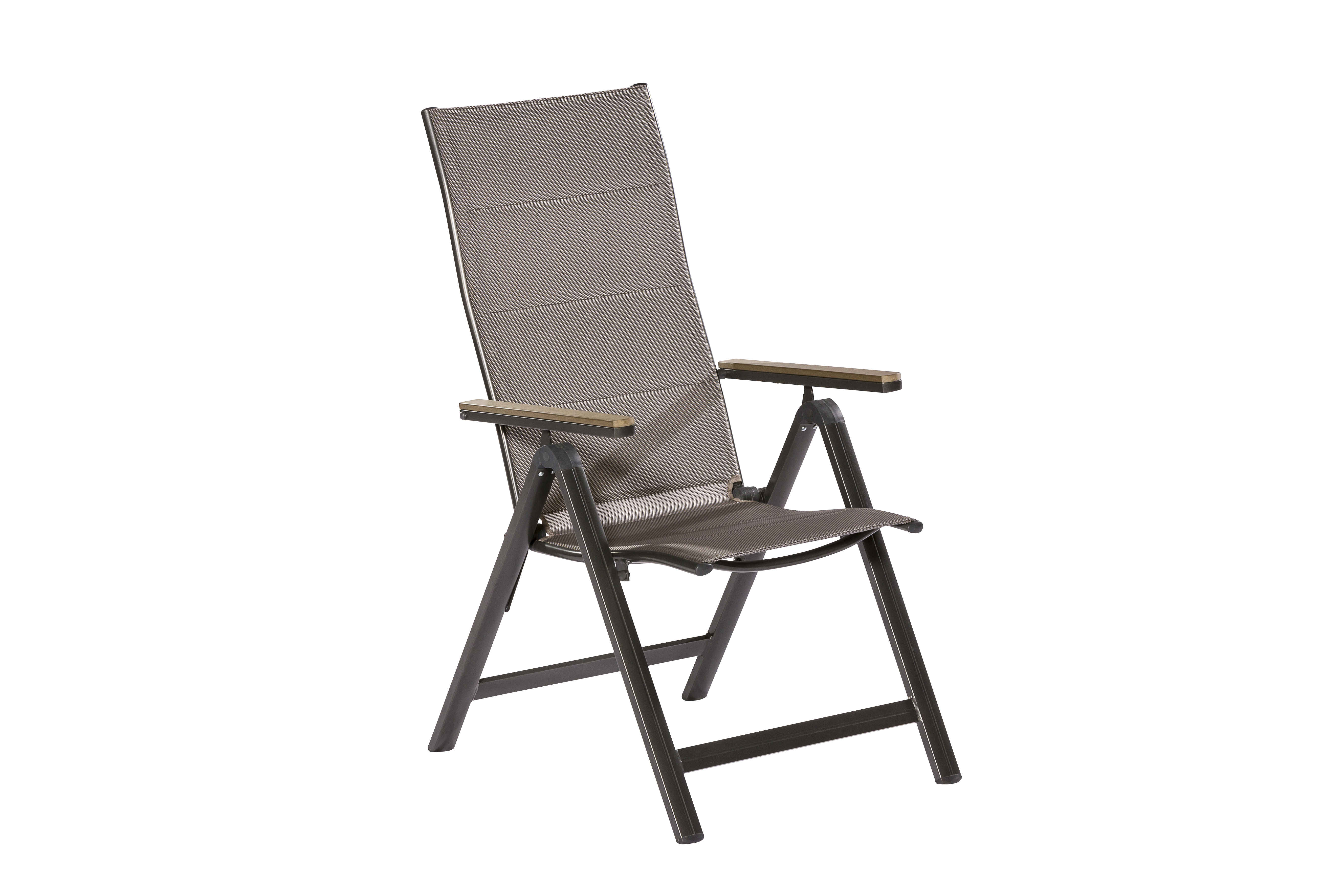 Trivero Set 7tlg., 6 Klappsessel, Ausziehtisch 180 (250) x 100 cm