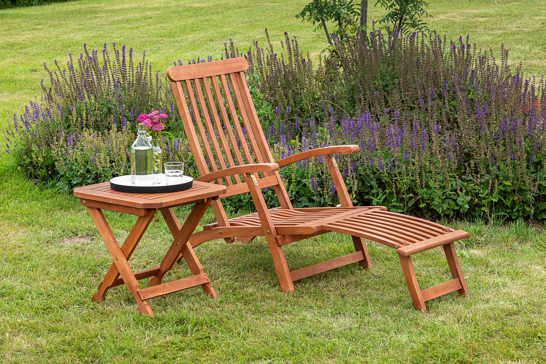 Deckchair 5Pos. Set 3tlg. Hocker 50 x 50 cm Deckchair 5Pos. Set 3tlg. Hocker 50 x 50 cm