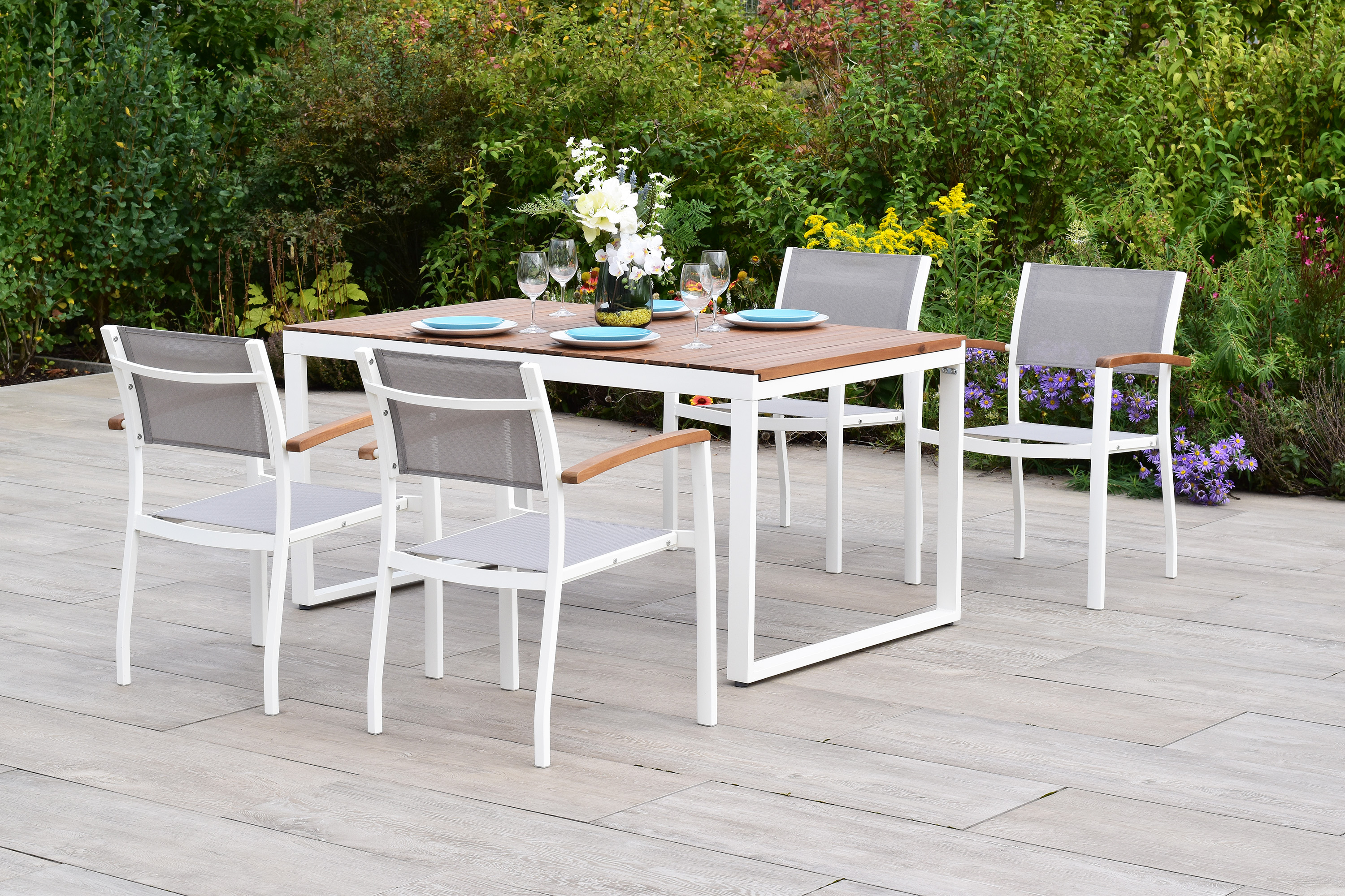 Naxos Set, 5tlg., Ausziehtisch 150/200 x 90 cm Naxos Set, 5tlg., Ausziehtisch 150/200 x 90 cm