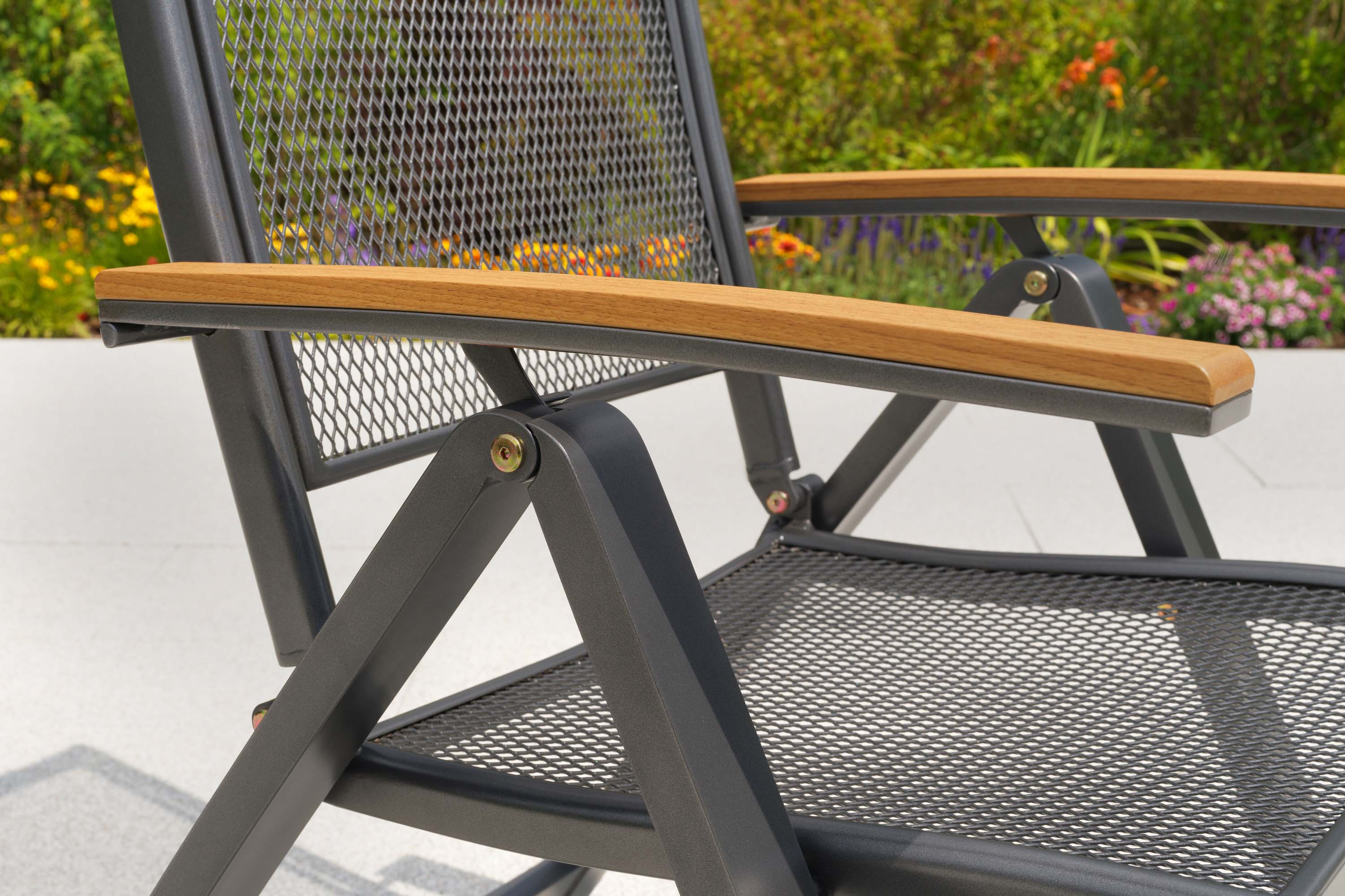 Itanos Set 7tlg. 6 Klappsessel, Tisch 150 x 90cm Itanos Set 7tlg. 6 Klappsessel, Tisch 150 x 90cm