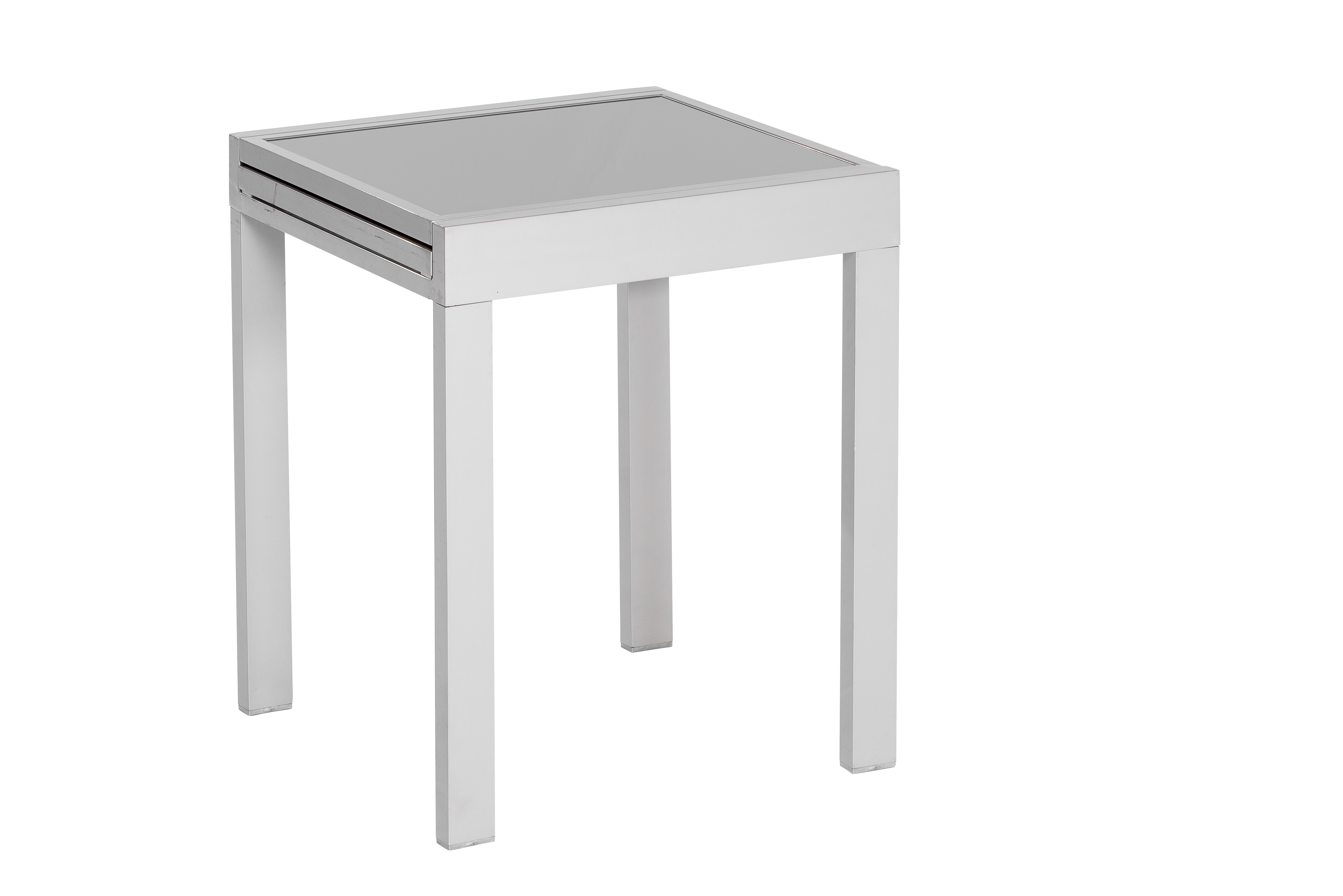 50351-330-6 Amalfi Set 3 tlg., 2 Klappsessel, Ausziehtisch 65 (130) x 65 cm, diamantbraun