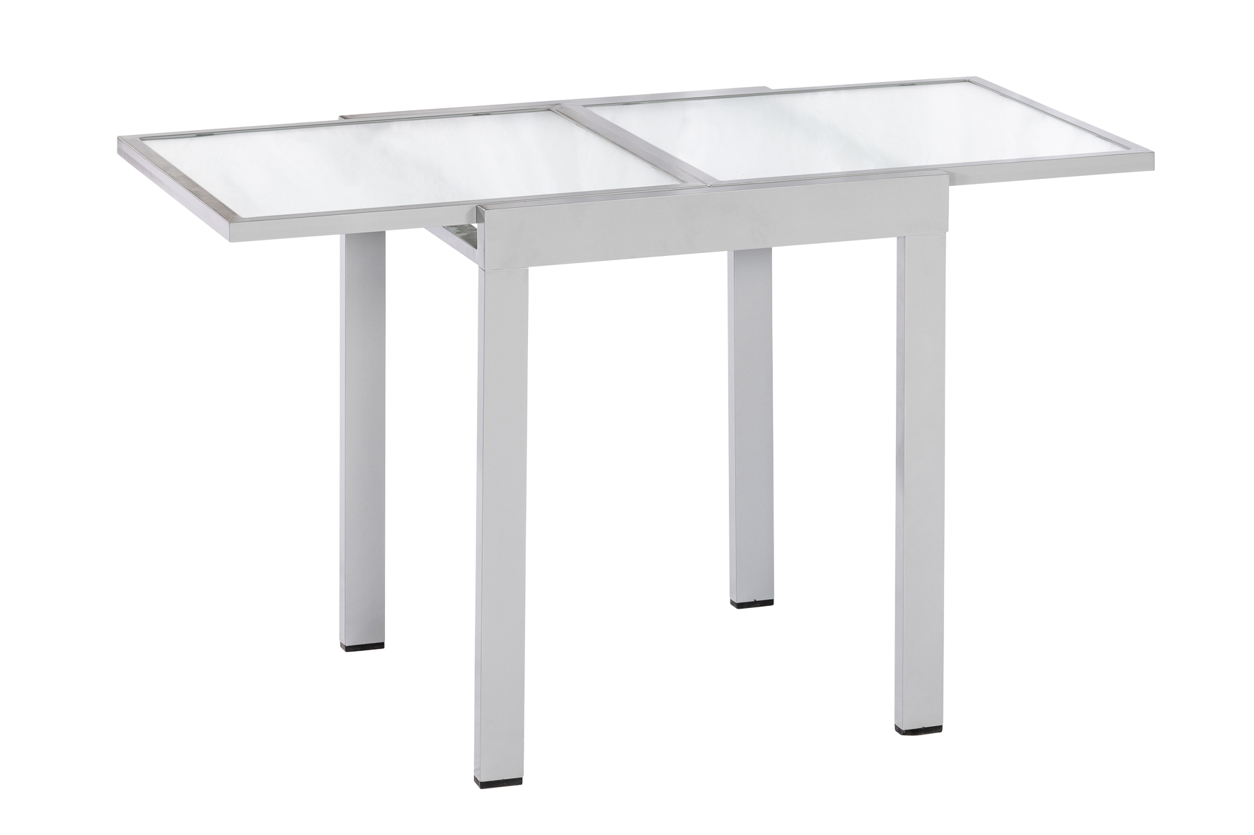 50352-330-5 Amalfi Set, 3 tlg., 2 Klappsessel, Ausziehtisch 65/130 x 65 cm, diamantbraun