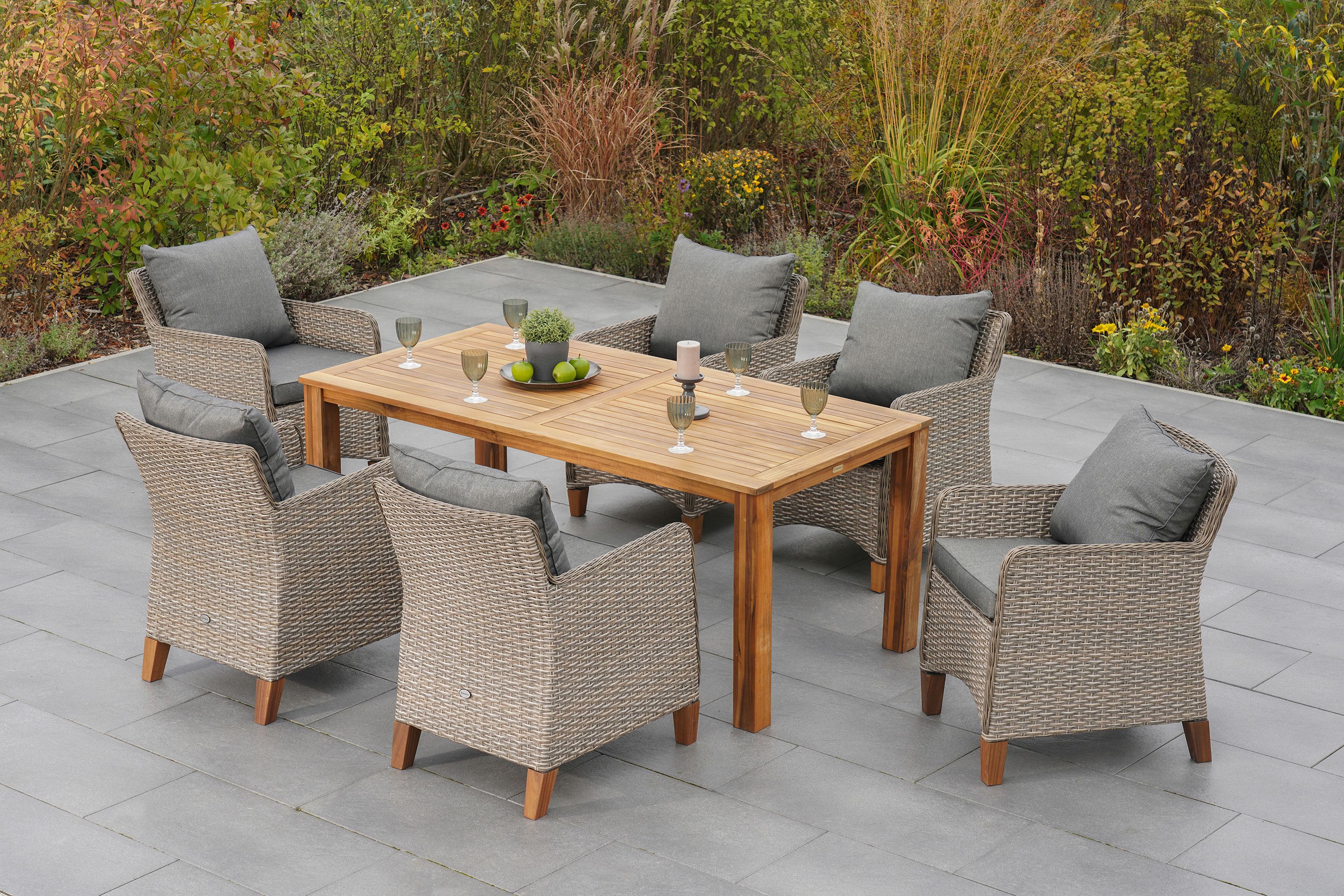 Avellino Set 7tlg. Tisch 185 x 90 cm